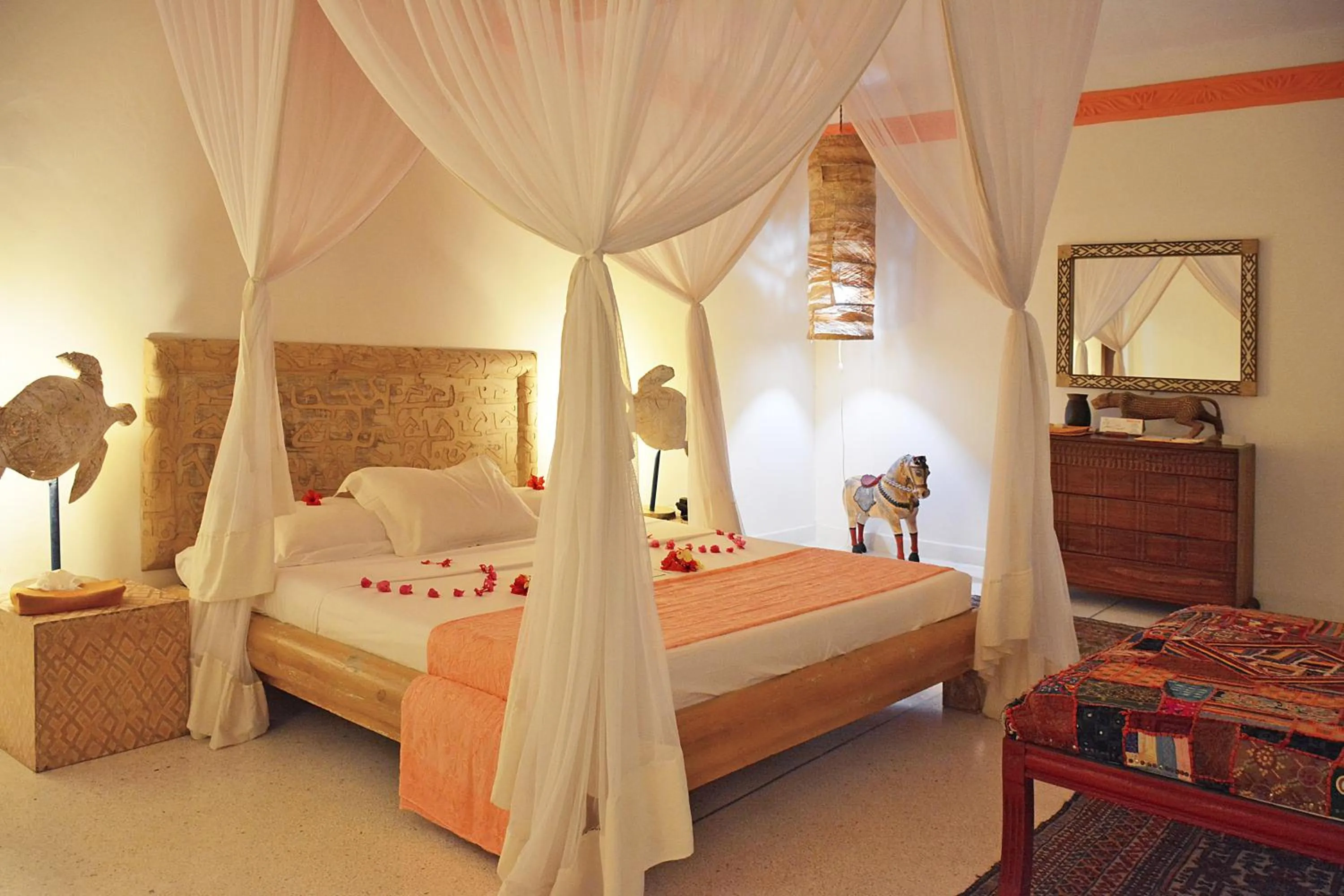 Bed in Kilili Baharini Resort & Spa