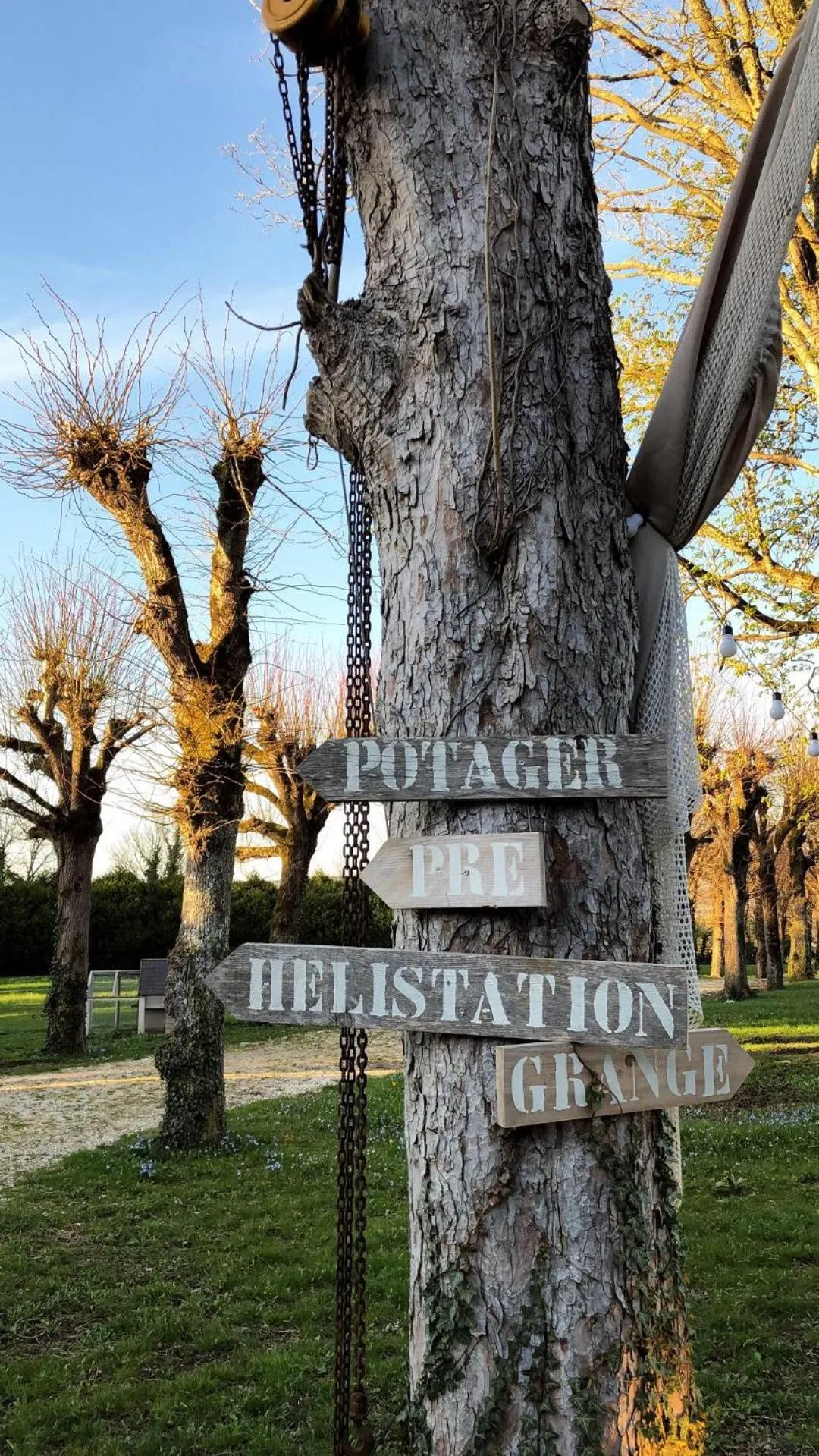 Garden view in L'abbaye Saint Michel