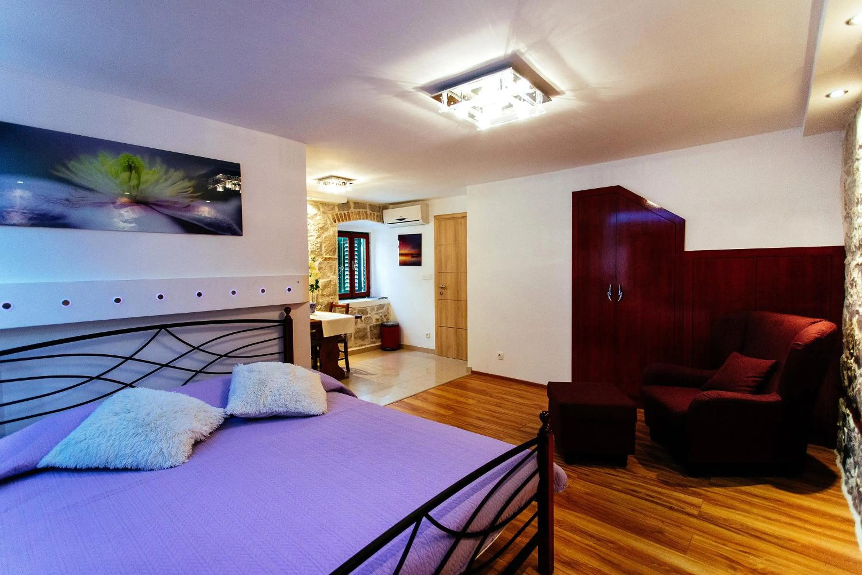 Living room, Bed in House Sandra