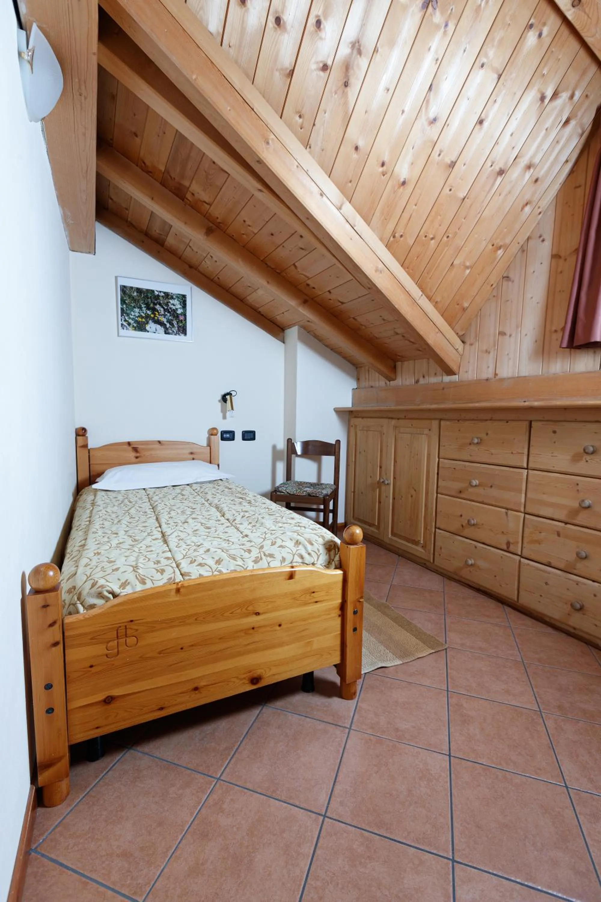 Bed in Hotel Villa Rina