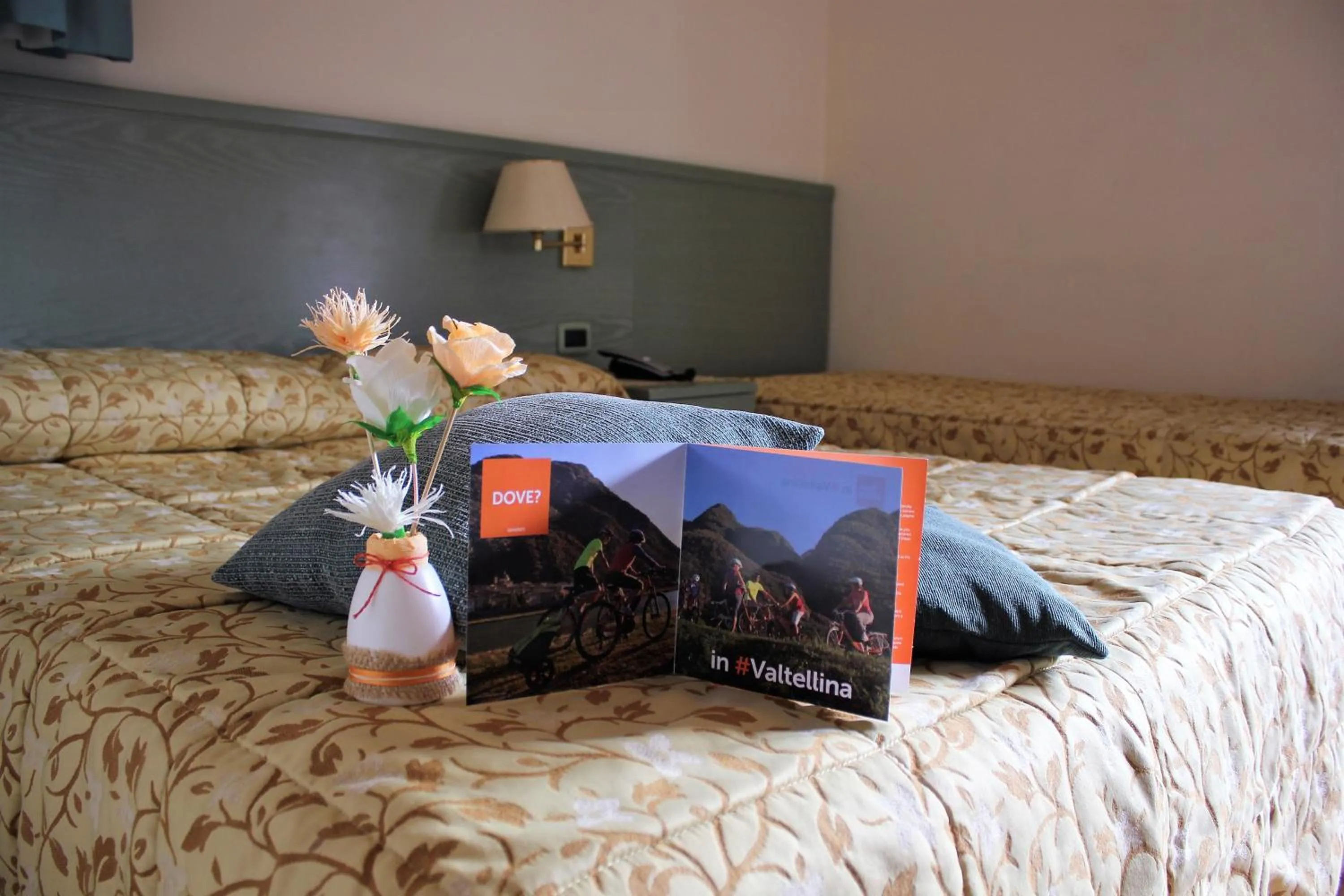 Bed in Hotel Villa Rina