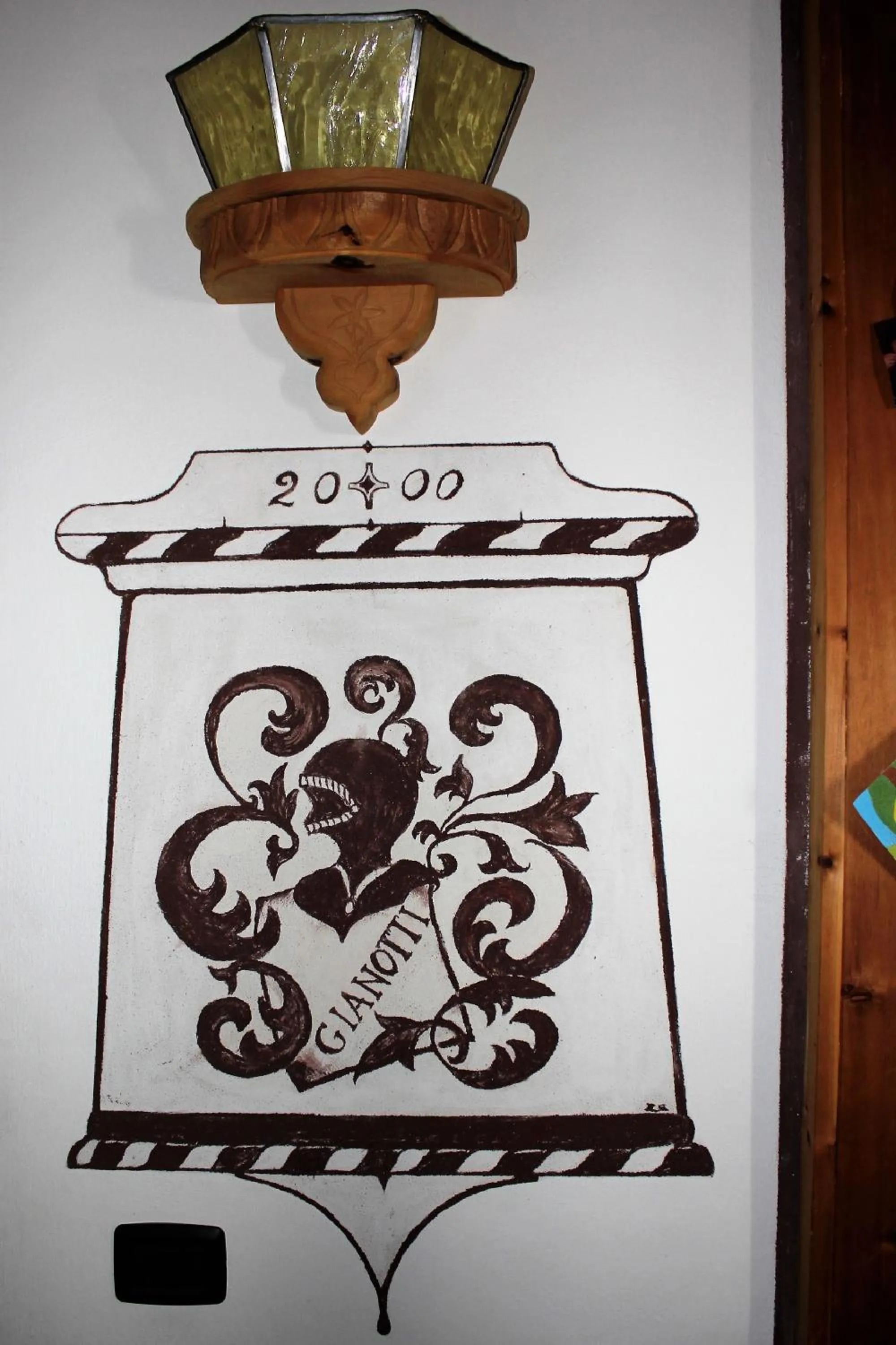 Decorative detail in Hotel Villa Rina