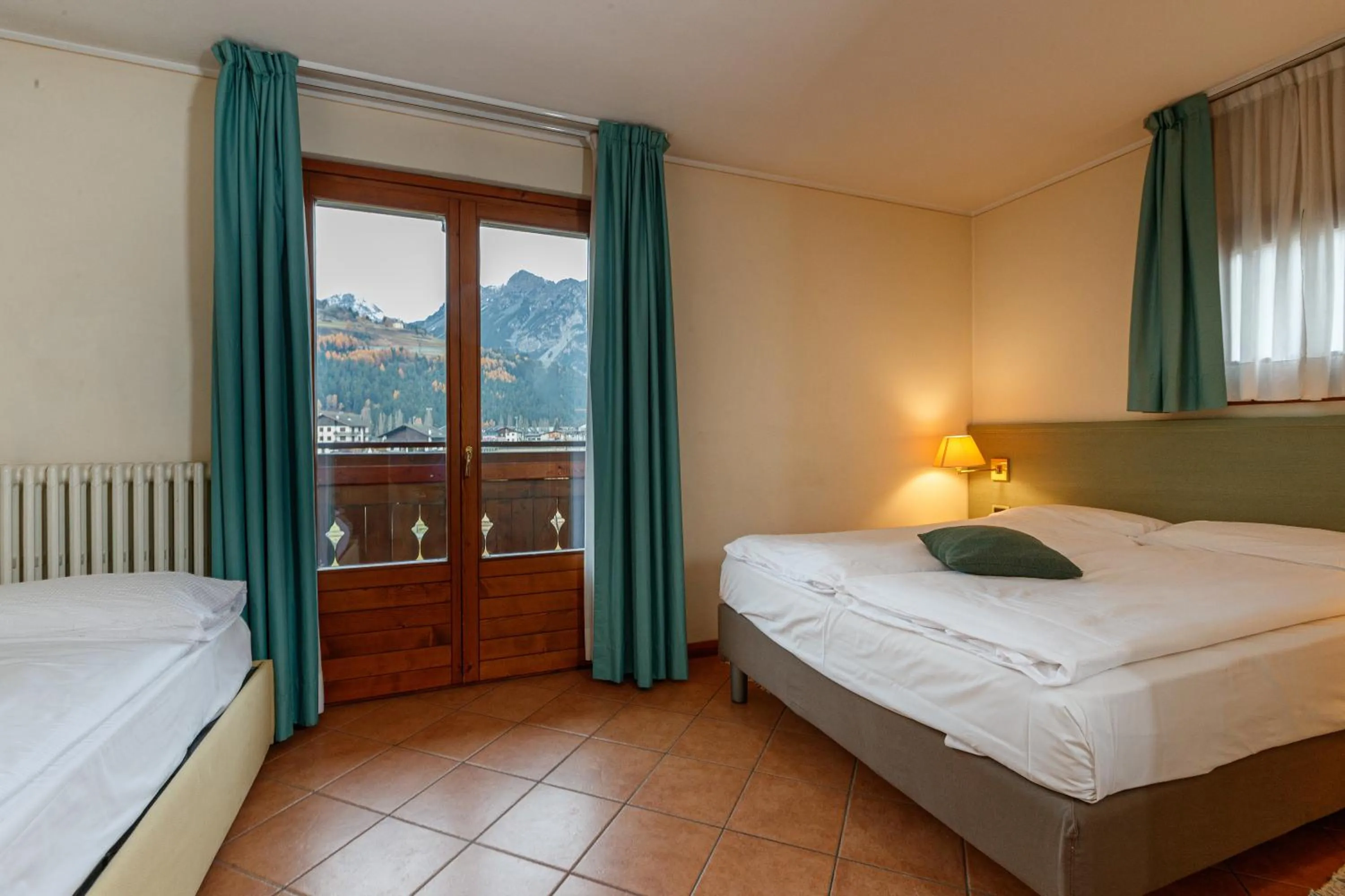 Bed in Hotel Villa Rina