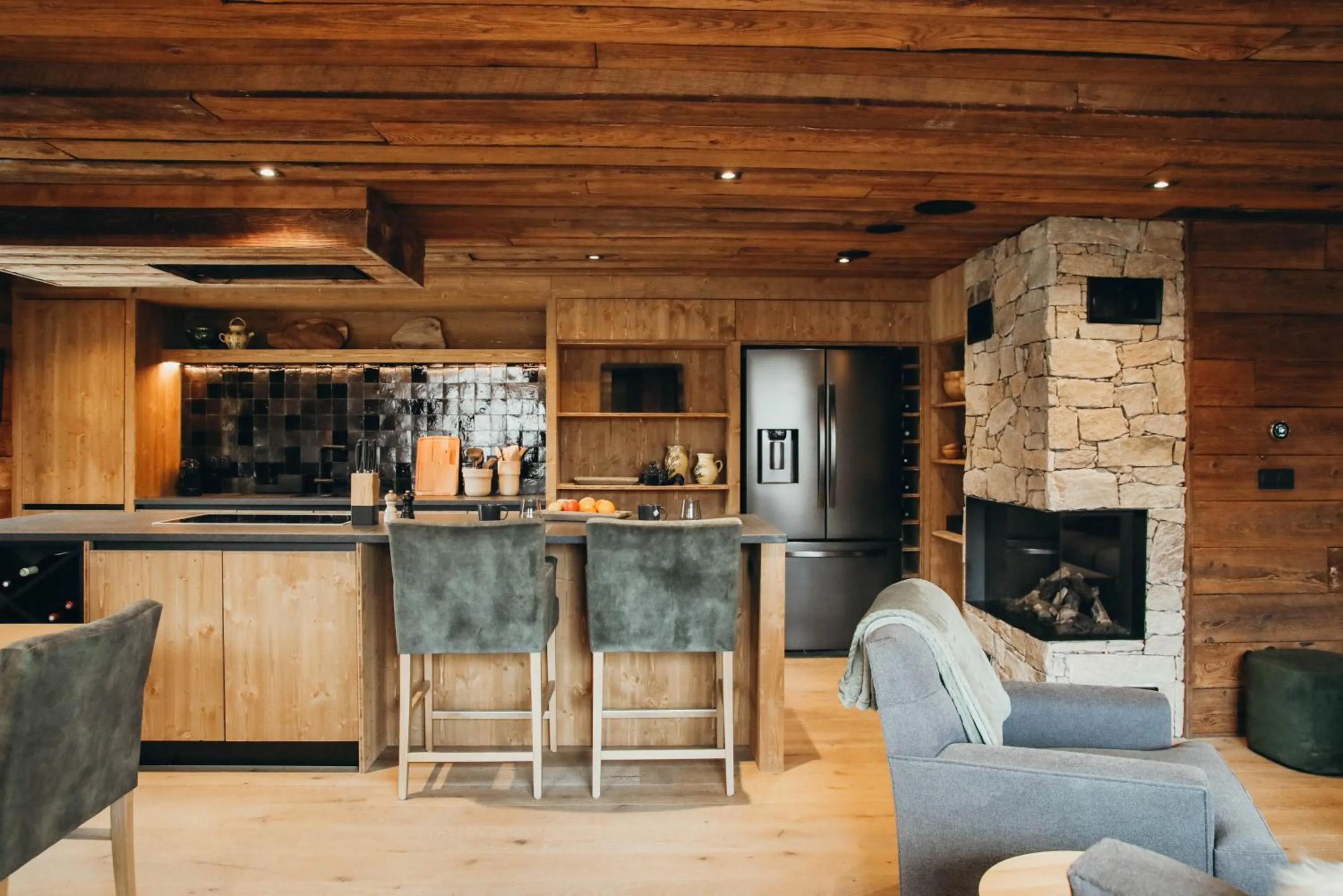 Kitchen or kitchenette in Lodji Hotel & spa