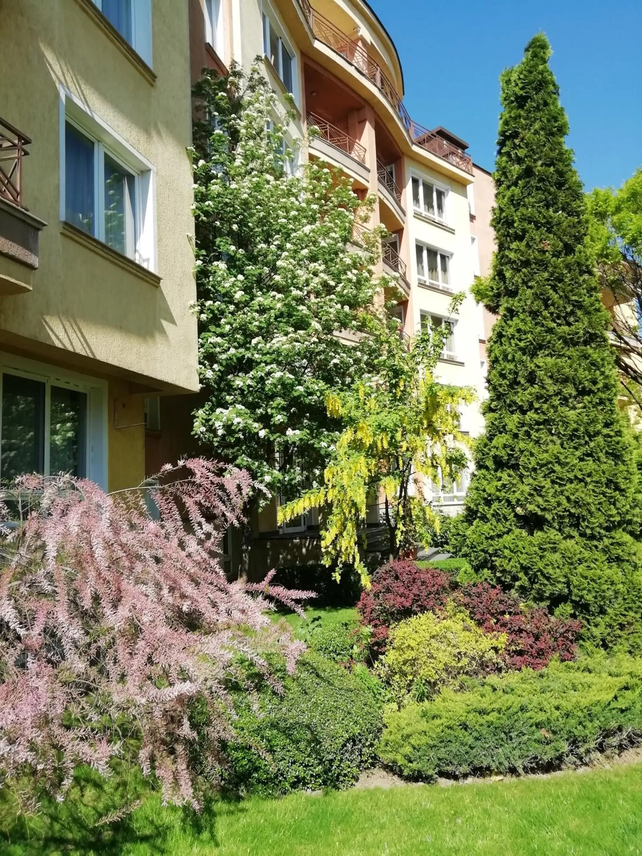 Garden in Aparthouse Borovo near Bulgaria Mall, free street parking