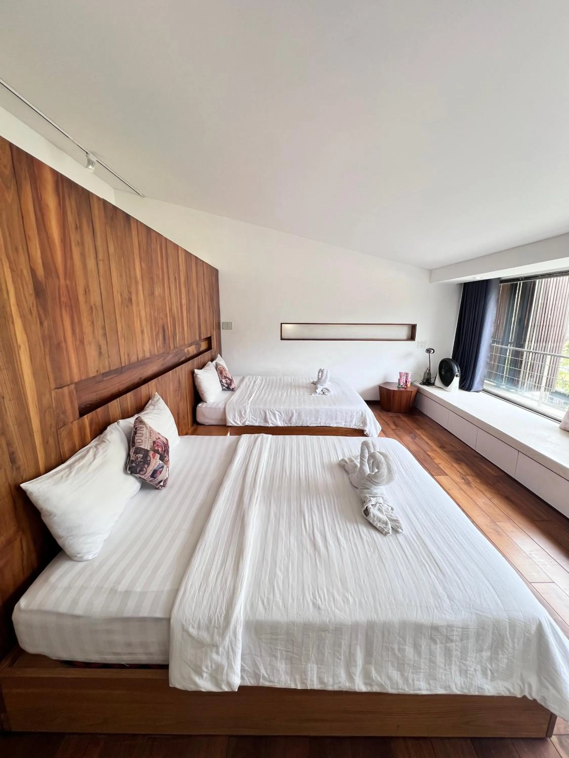 Bed in TTR Rin Villa & Hotel