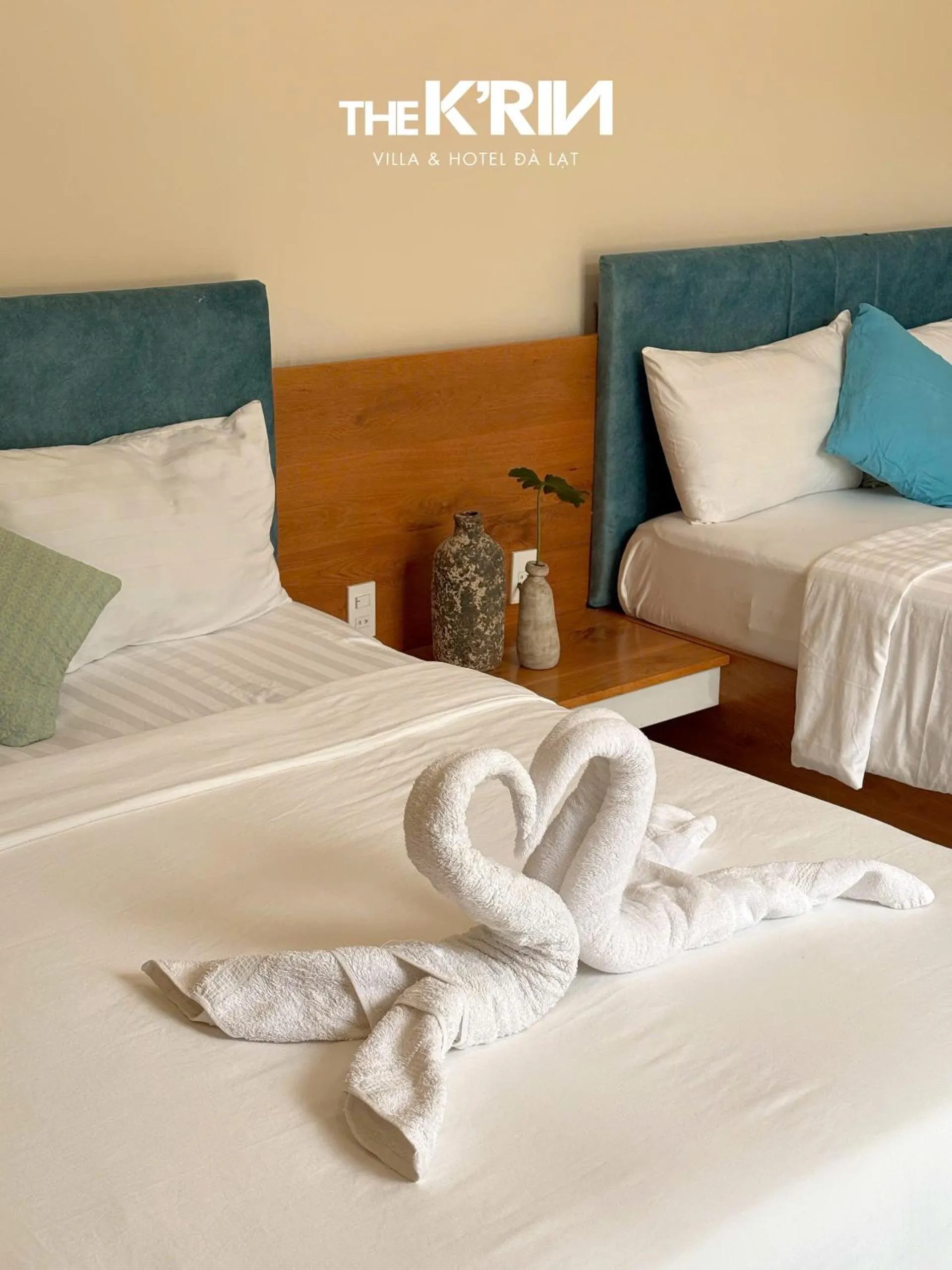 Bed in TTR Rin Villa & Hotel