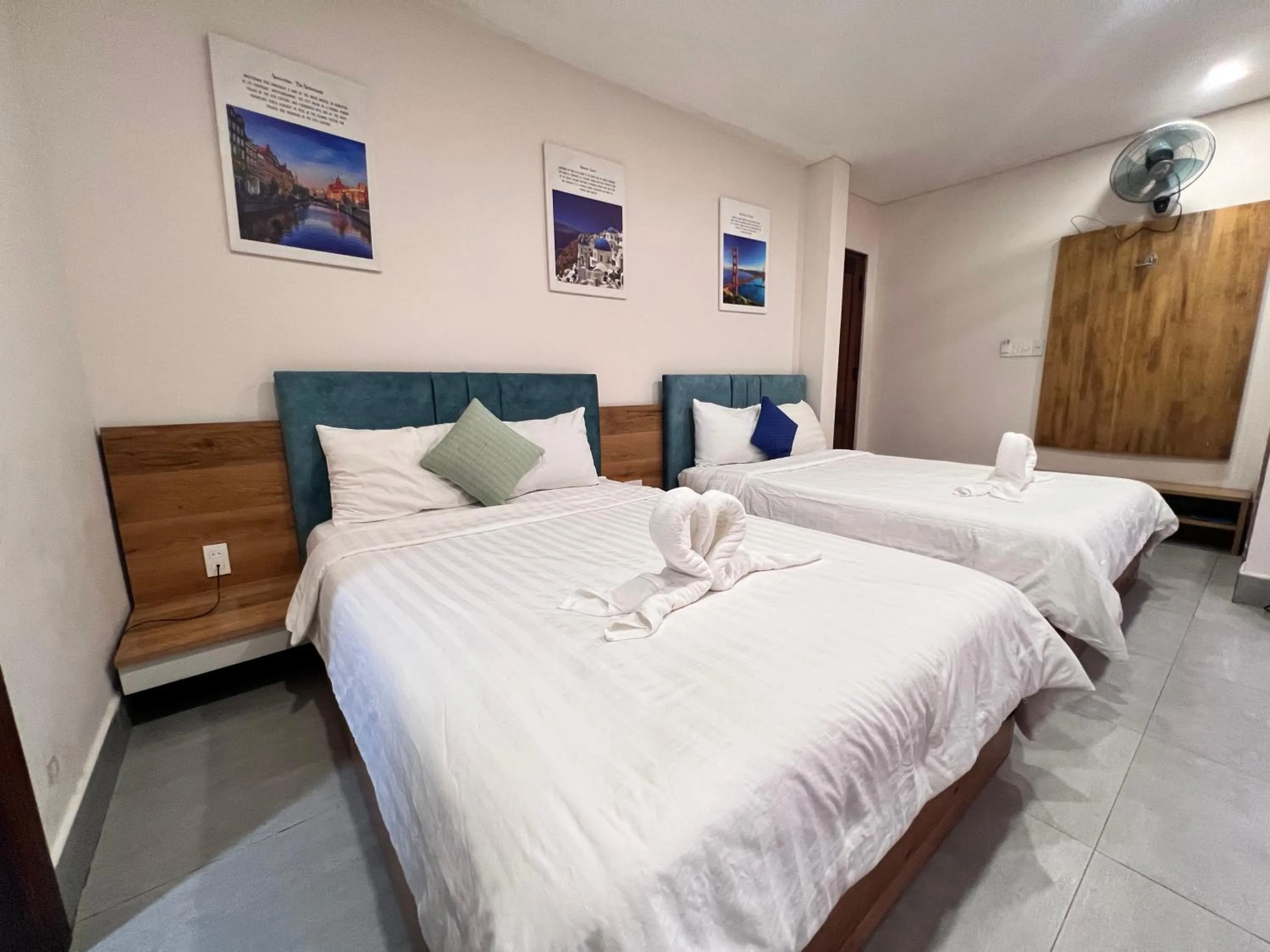 Bed in TTR Rin Villa & Hotel