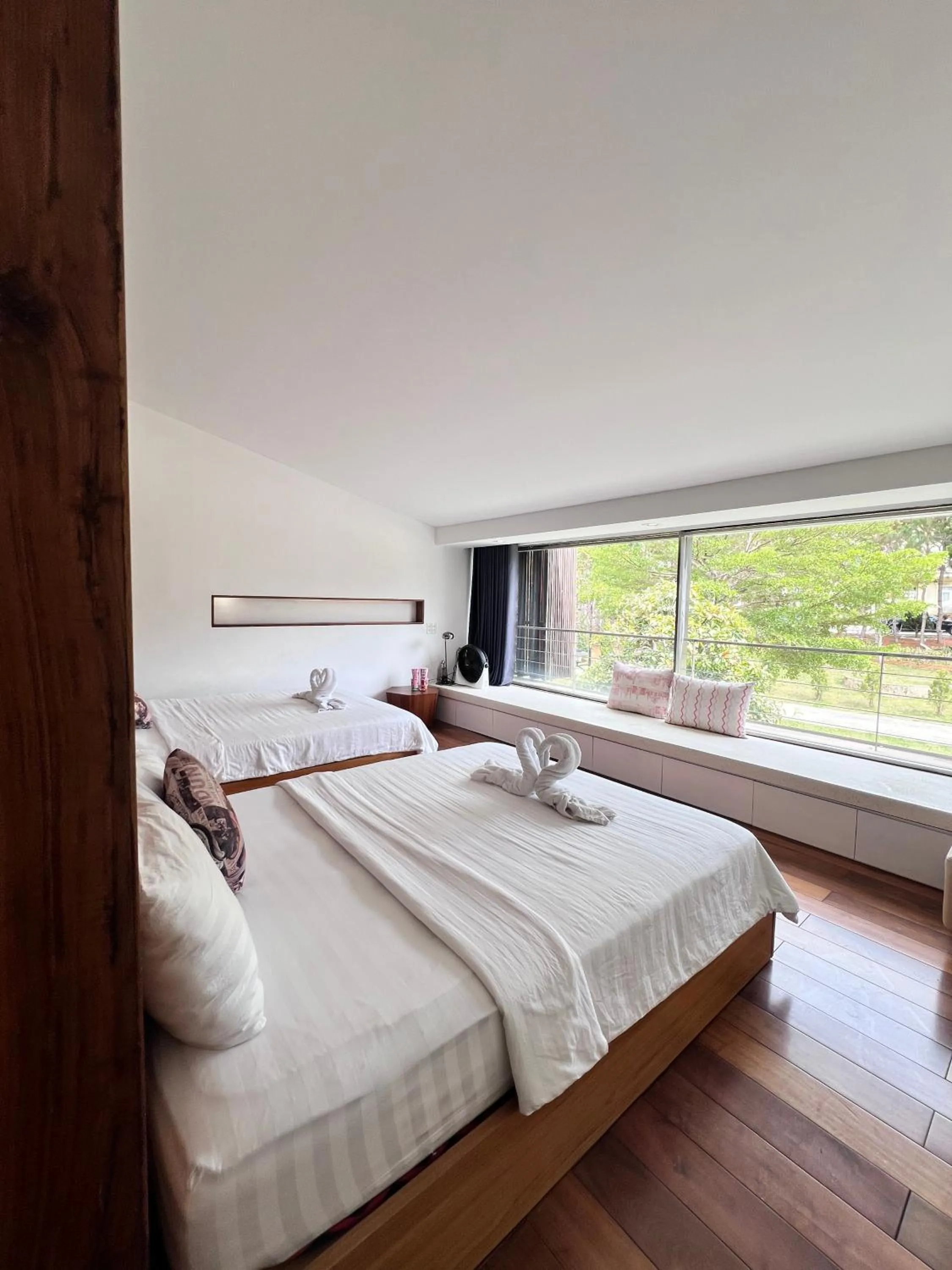 Bed in TTR Rin Villa & Hotel