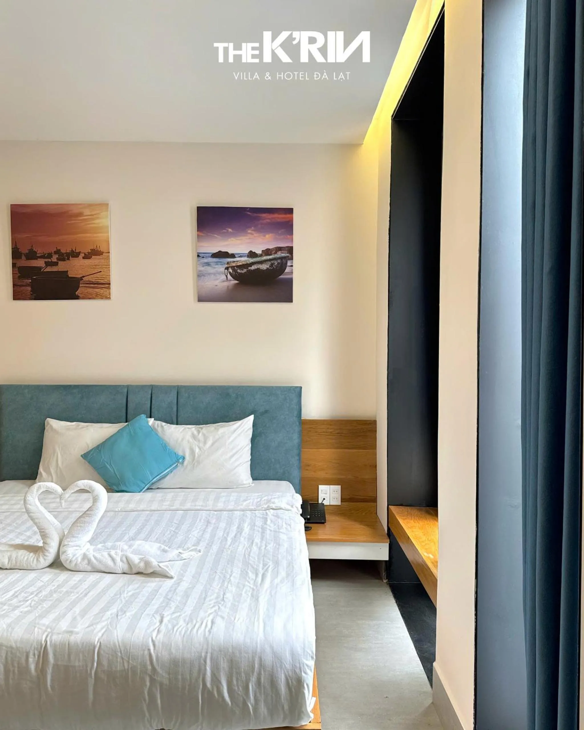 Bed in TTR Rin Villa & Hotel