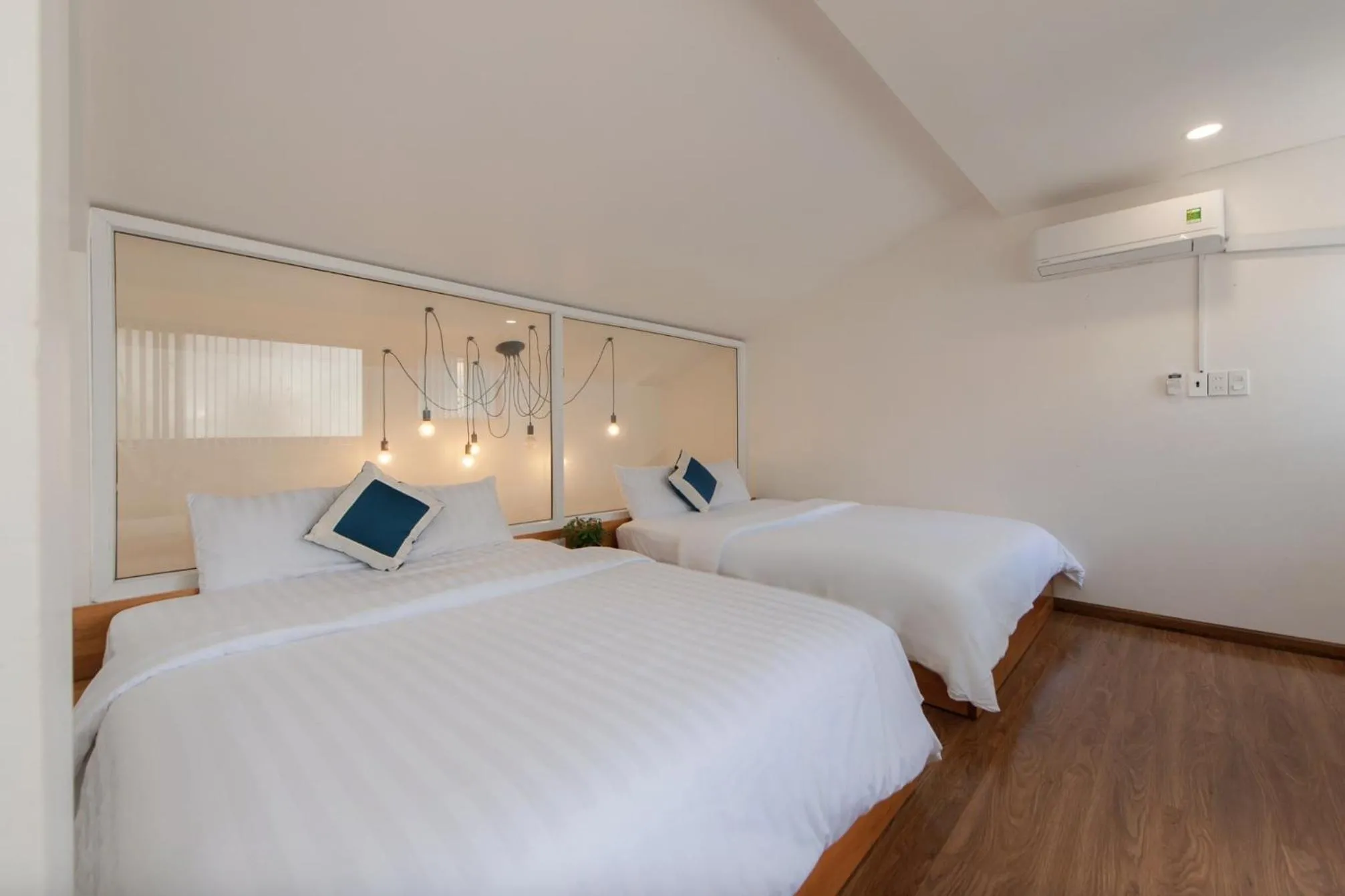Bed in TTR Rin Villa & Hotel