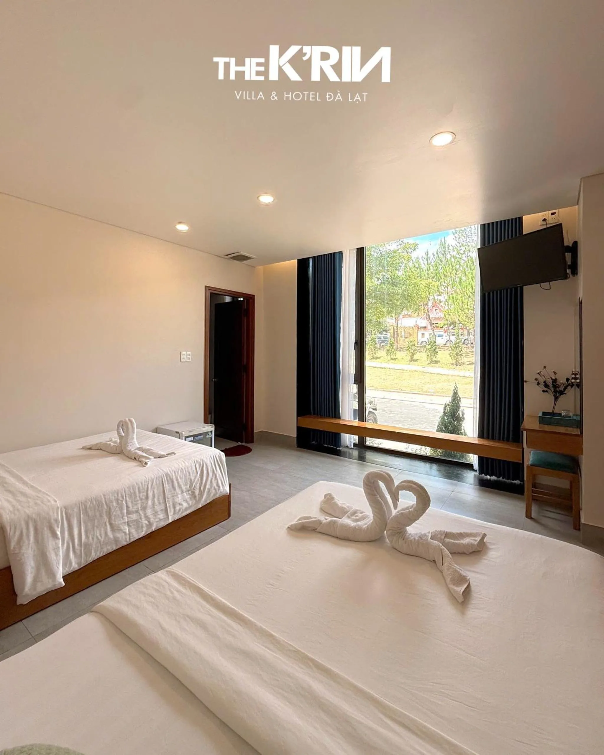 Bed in TTR Rin Villa & Hotel