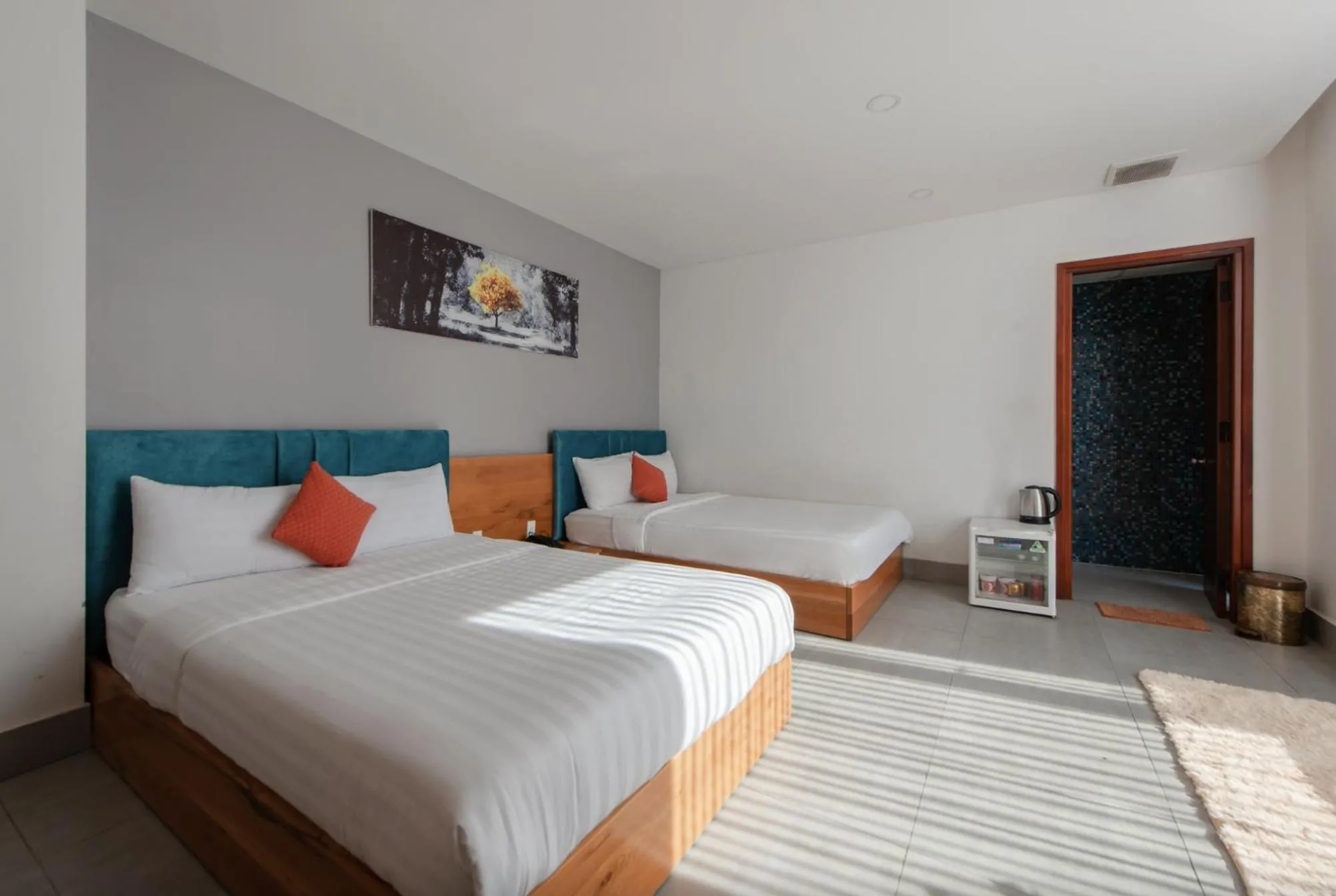 Bed in TTR Rin Villa & Hotel