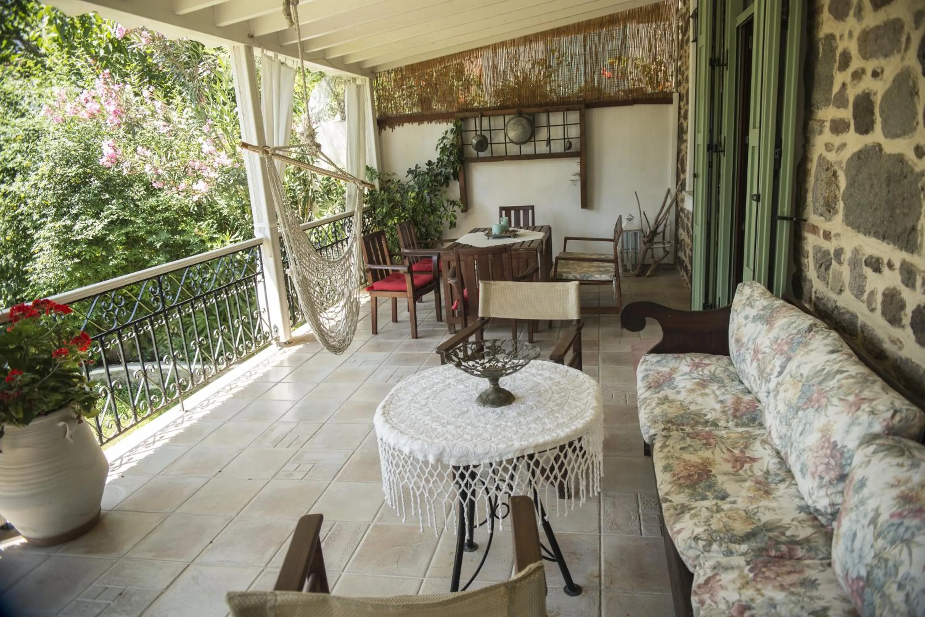 Balcony/Terrace in Archontiko Petras 1821
