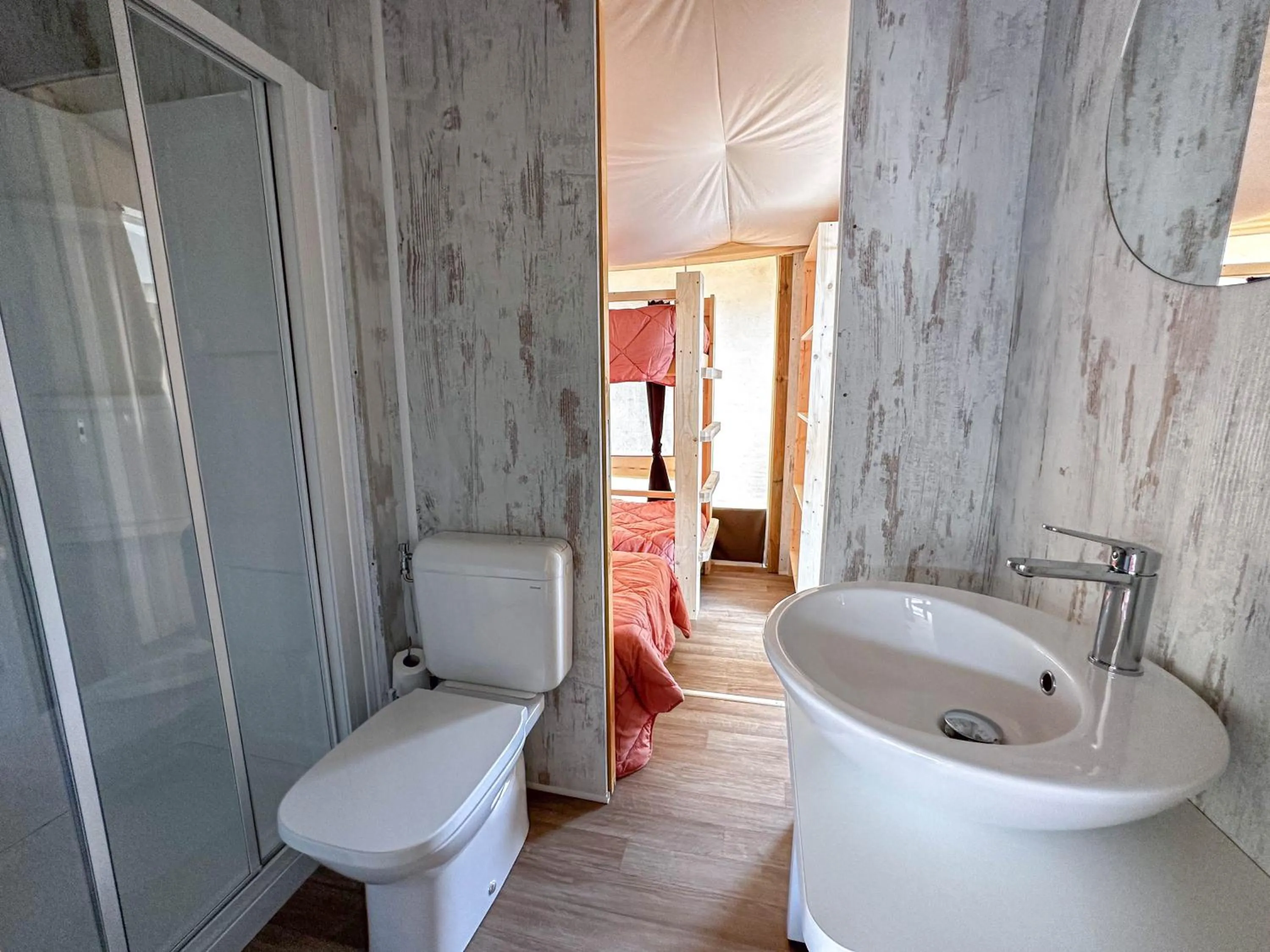 Bed in Sereno Camping Holiday