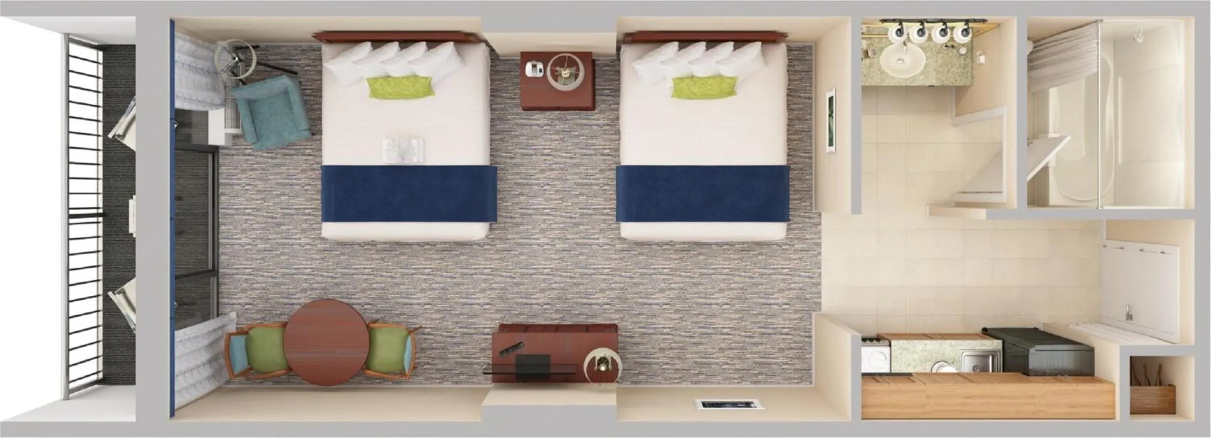 Photo of the whole room in Sea Crest Oceanfront Resort