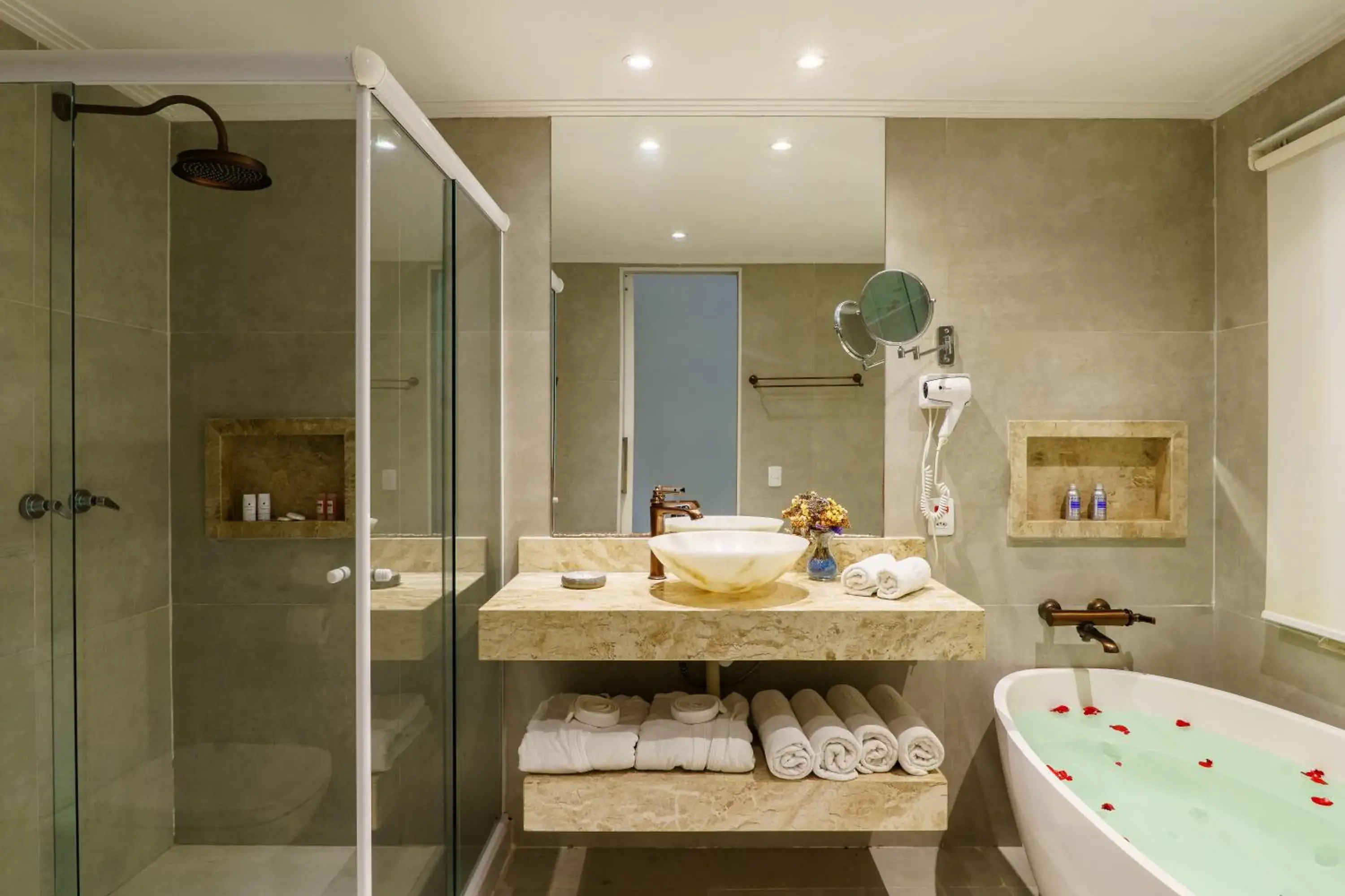 Bathroom in Greco Hotel Bathroom in Greco Hotel