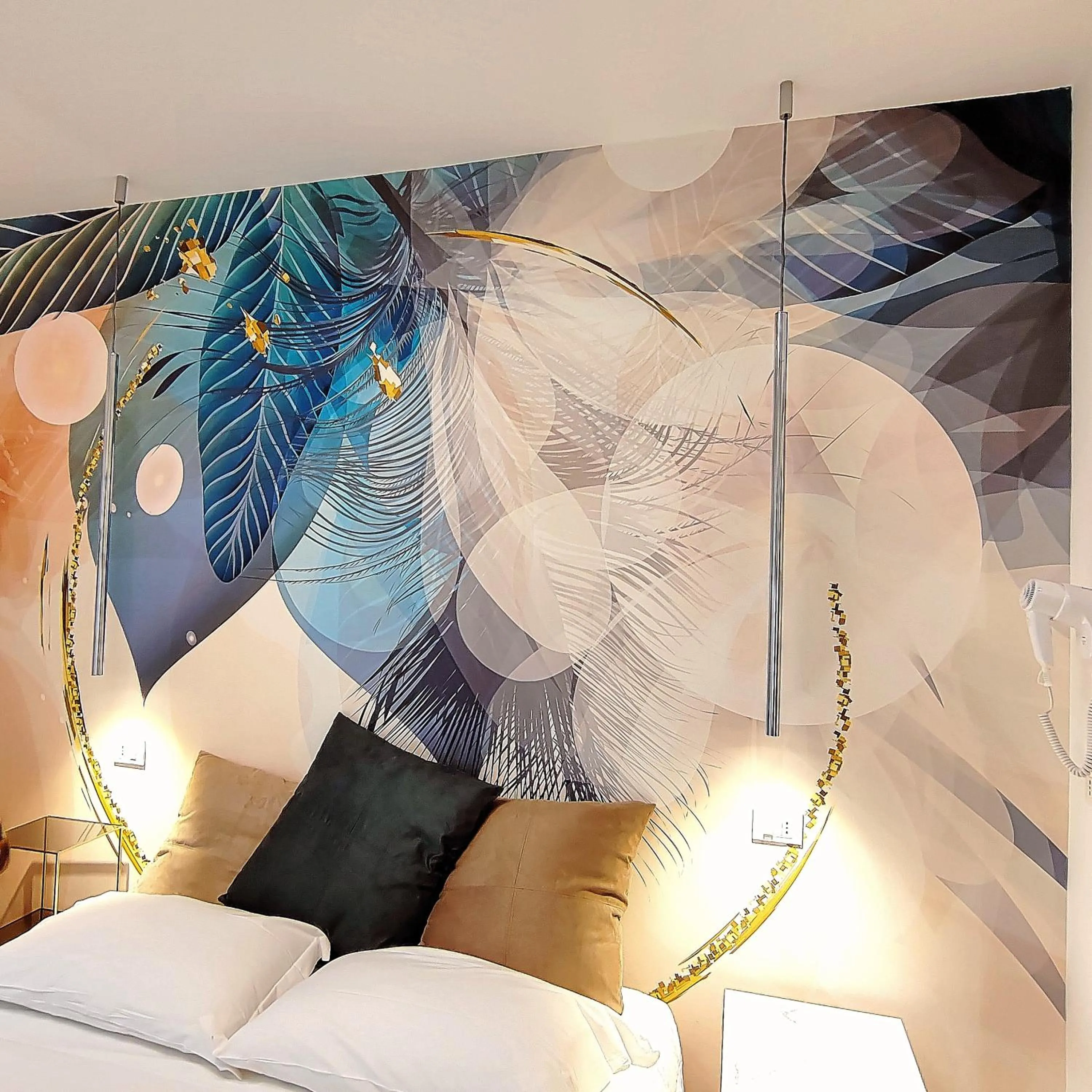 Decorative detail, Bed in Evo Boutique Hotel & SPA