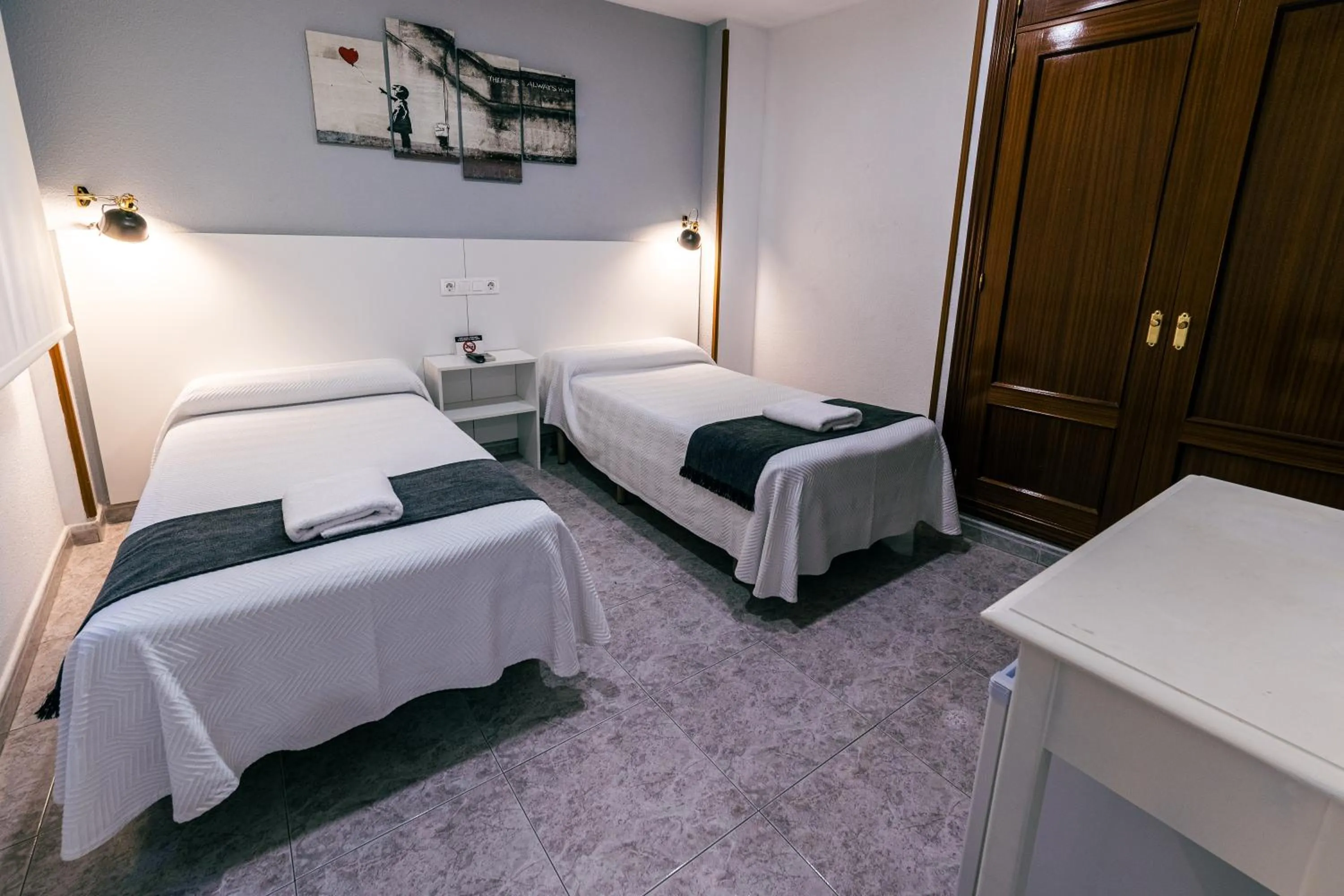 Decorative detail, Bed in Hostal Gran Vía