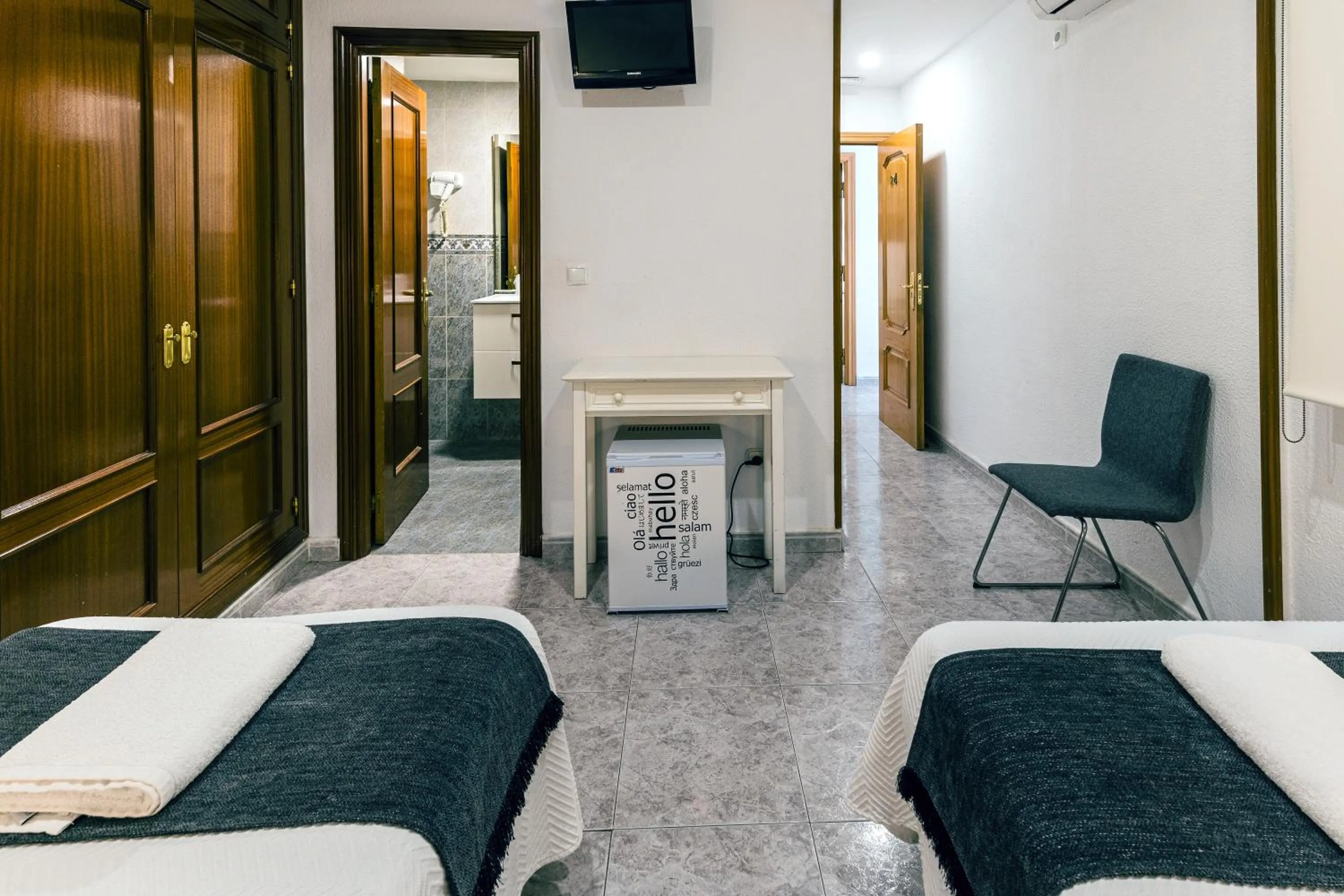 Decorative detail, Bed in Hostal Gran Vía