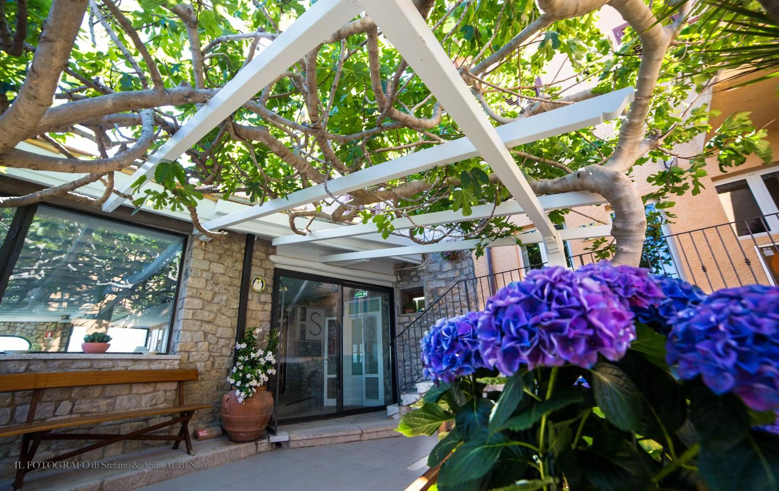 Patio in Hotel Saraceno