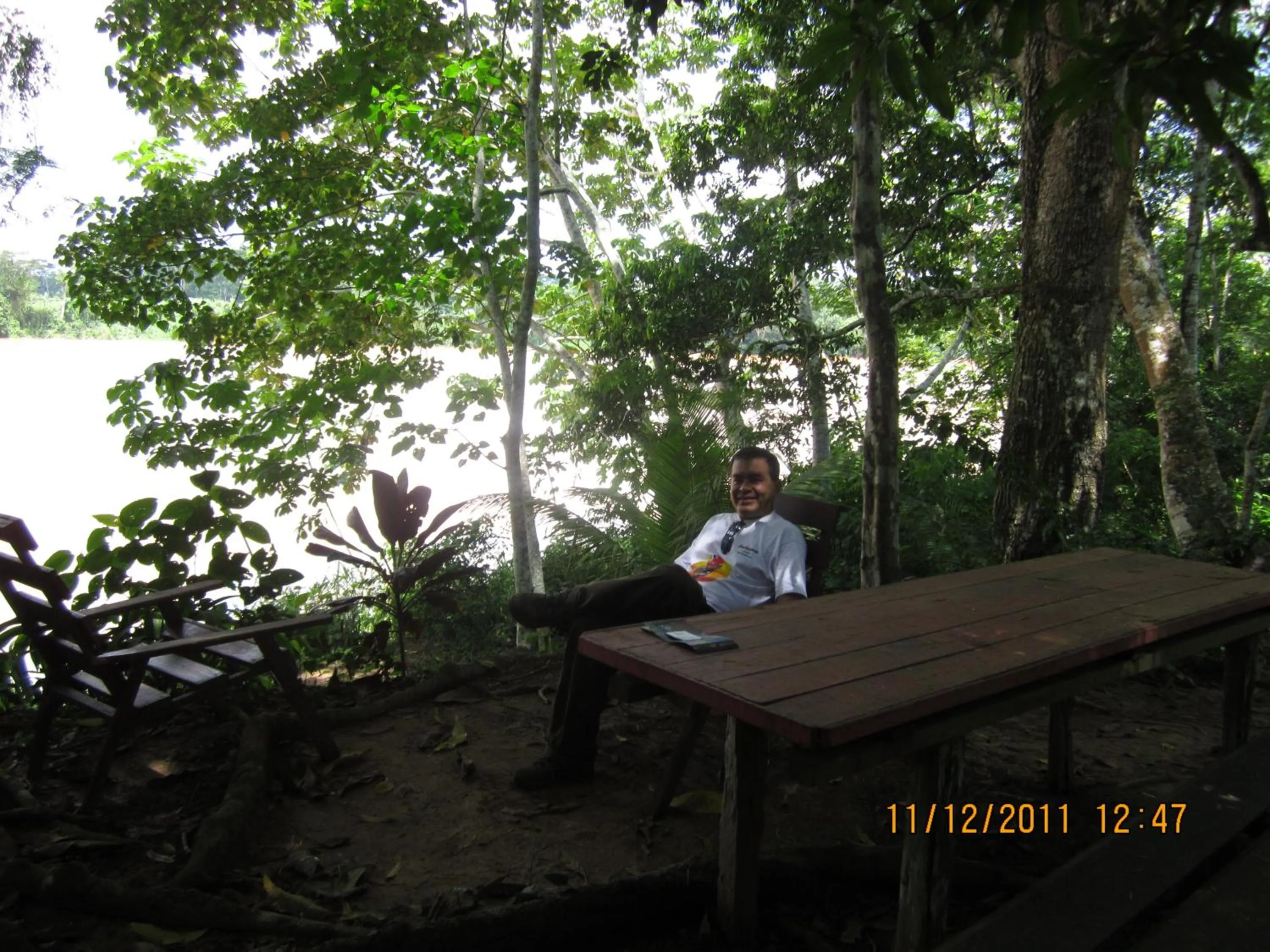 People in Tambopata River