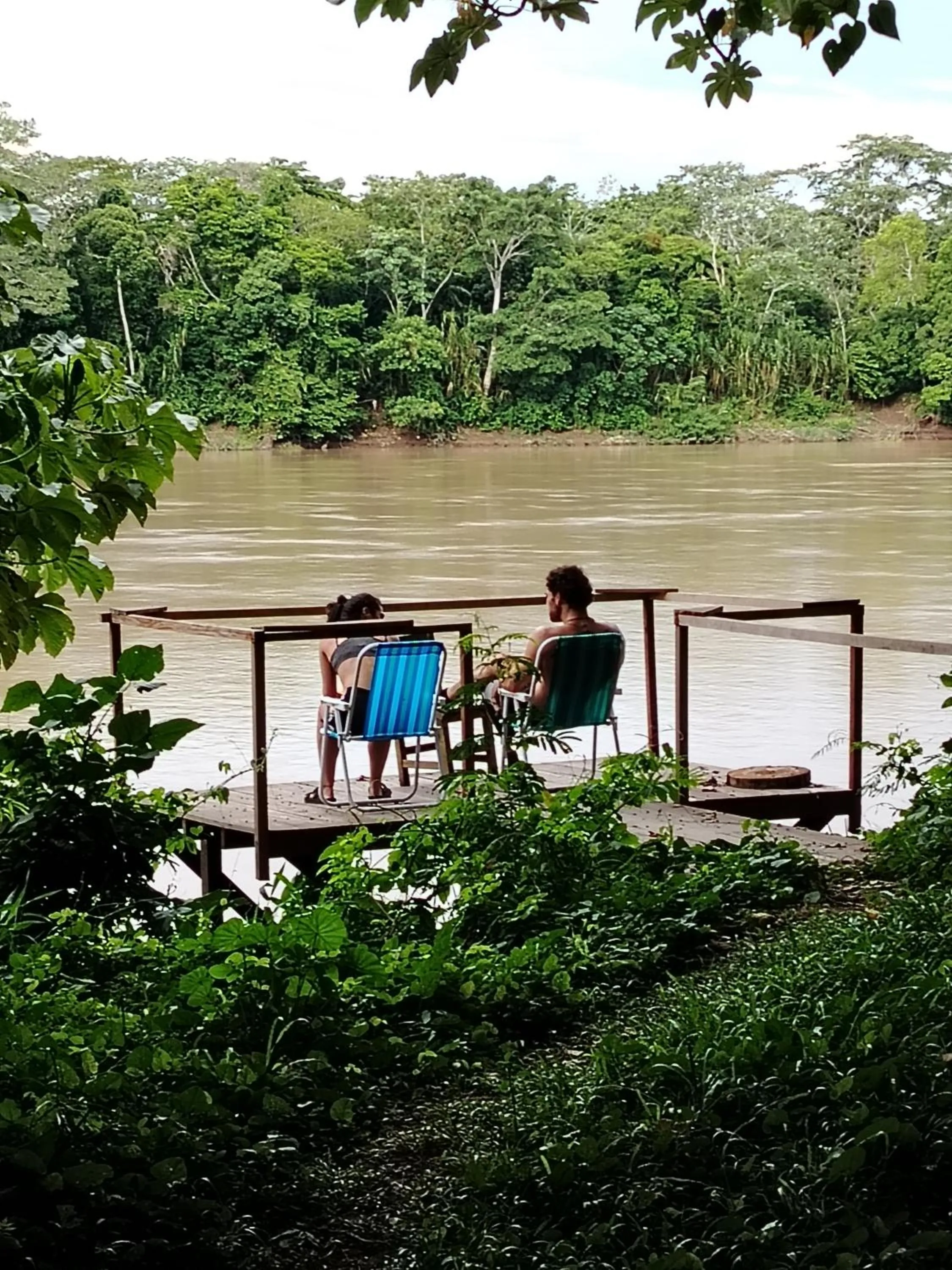 Lake view in Tambopata River