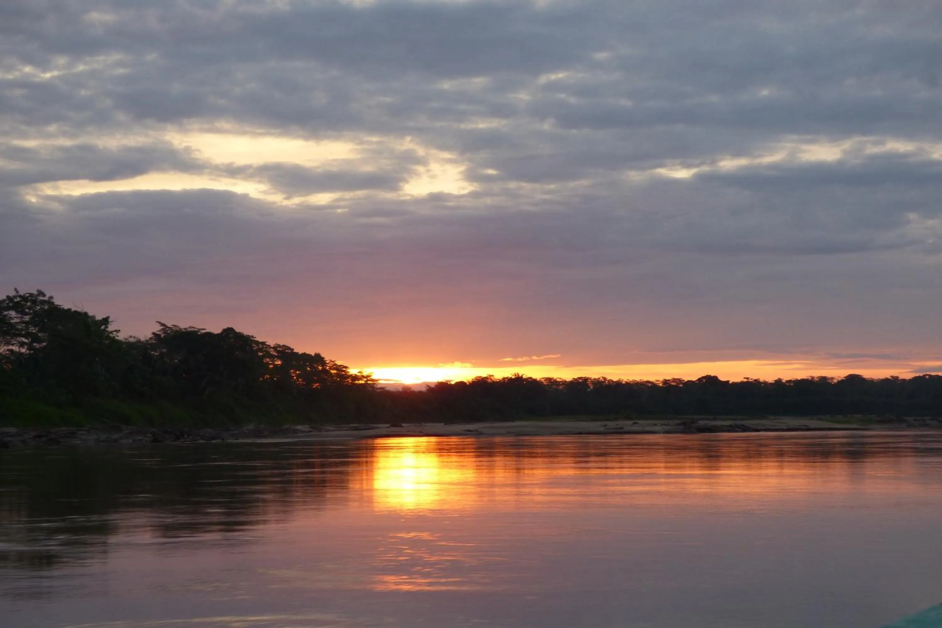 Natural landscape in Tambopata River