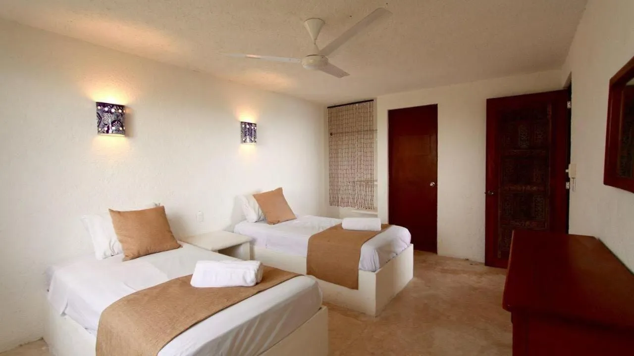 Bedroom, Bed in Casa Amor Pto Morelos