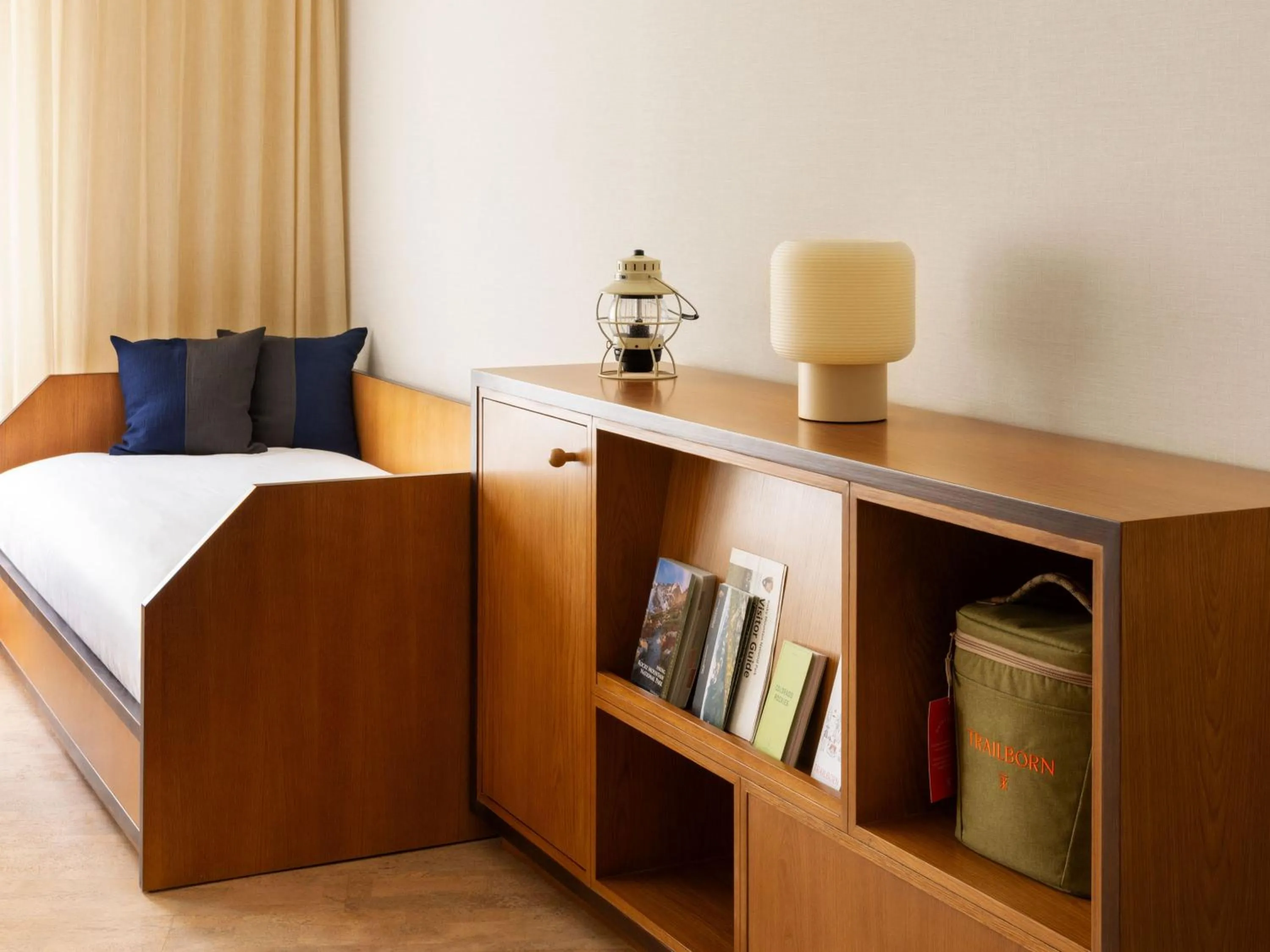 Bed in Trailborn Rocky Mountains