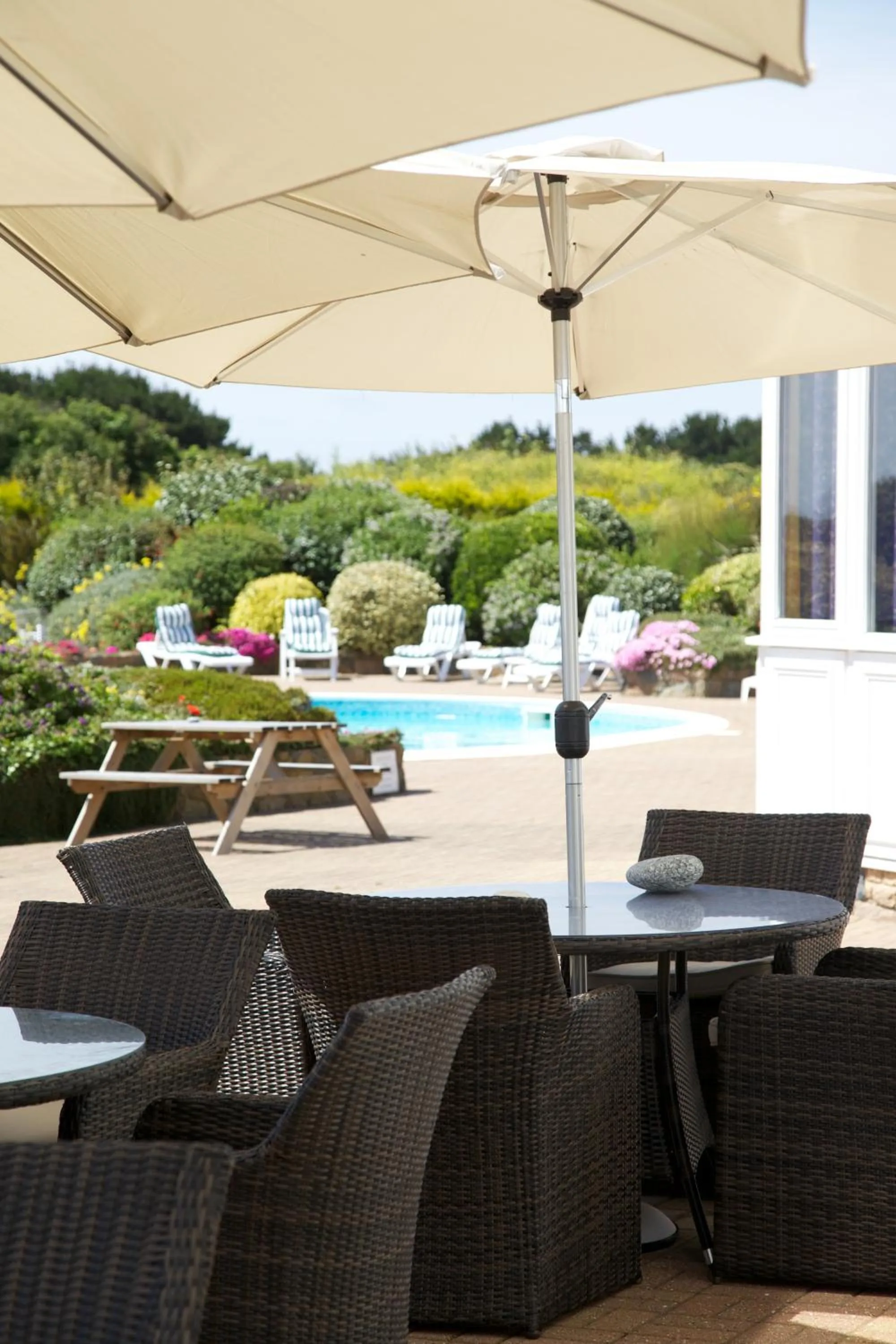 Balcony/Terrace in Hotel Jerbourg