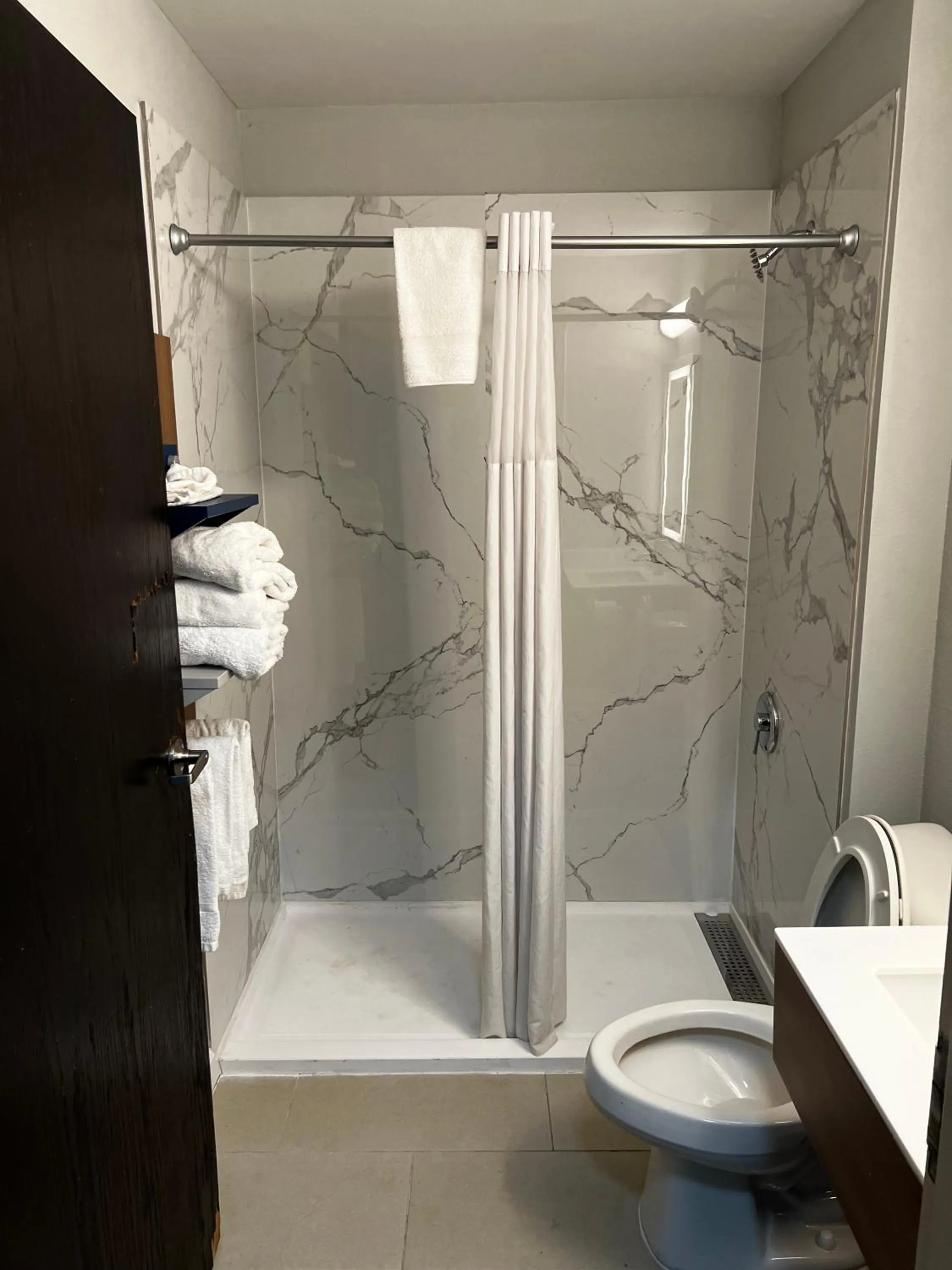 Shower in Microtel Inn by Wyndham Atlanta Airport