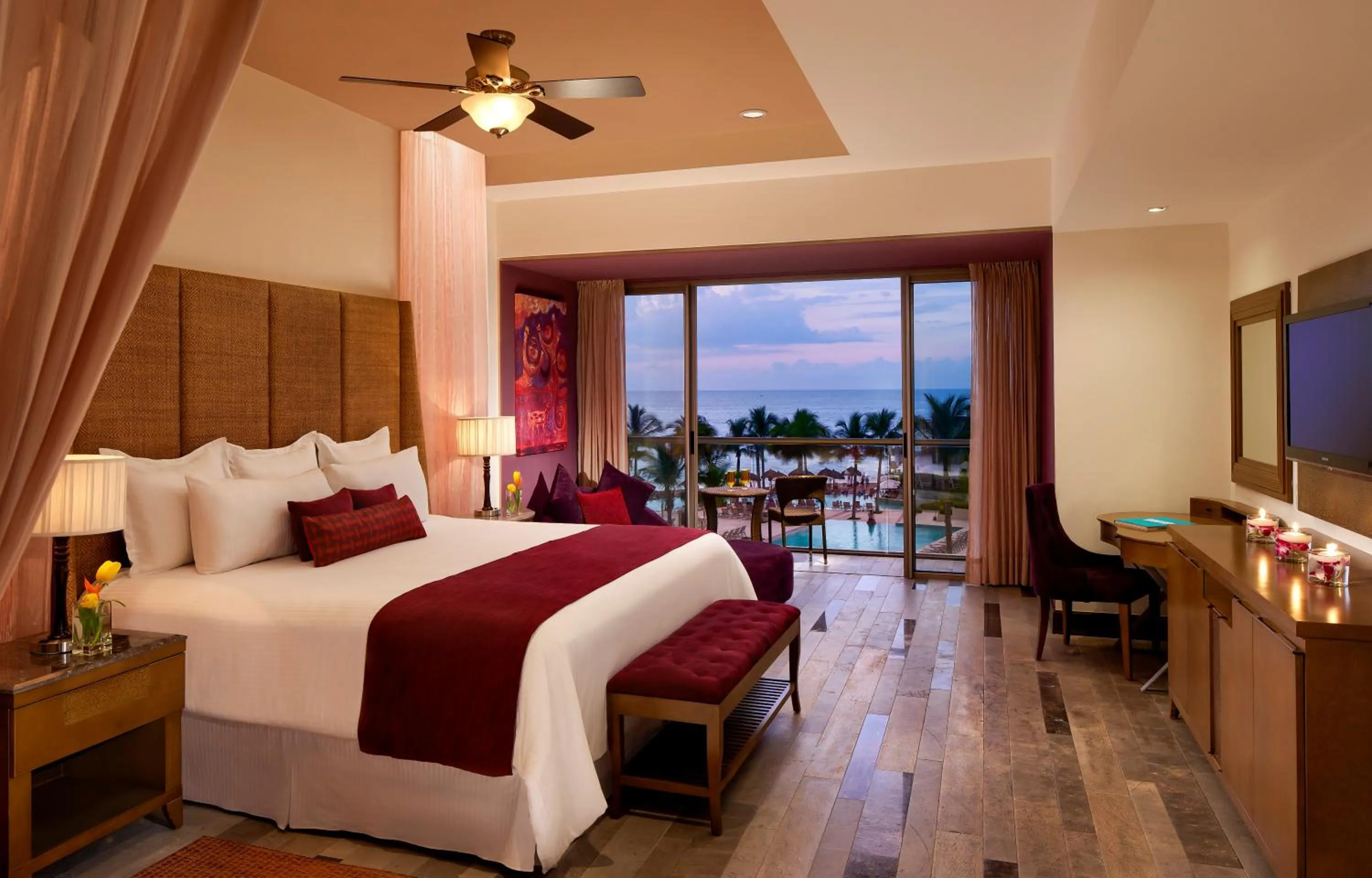 Bedroom, Bed in Secrets Vallarta Bay Resort & SPA - Adults Only