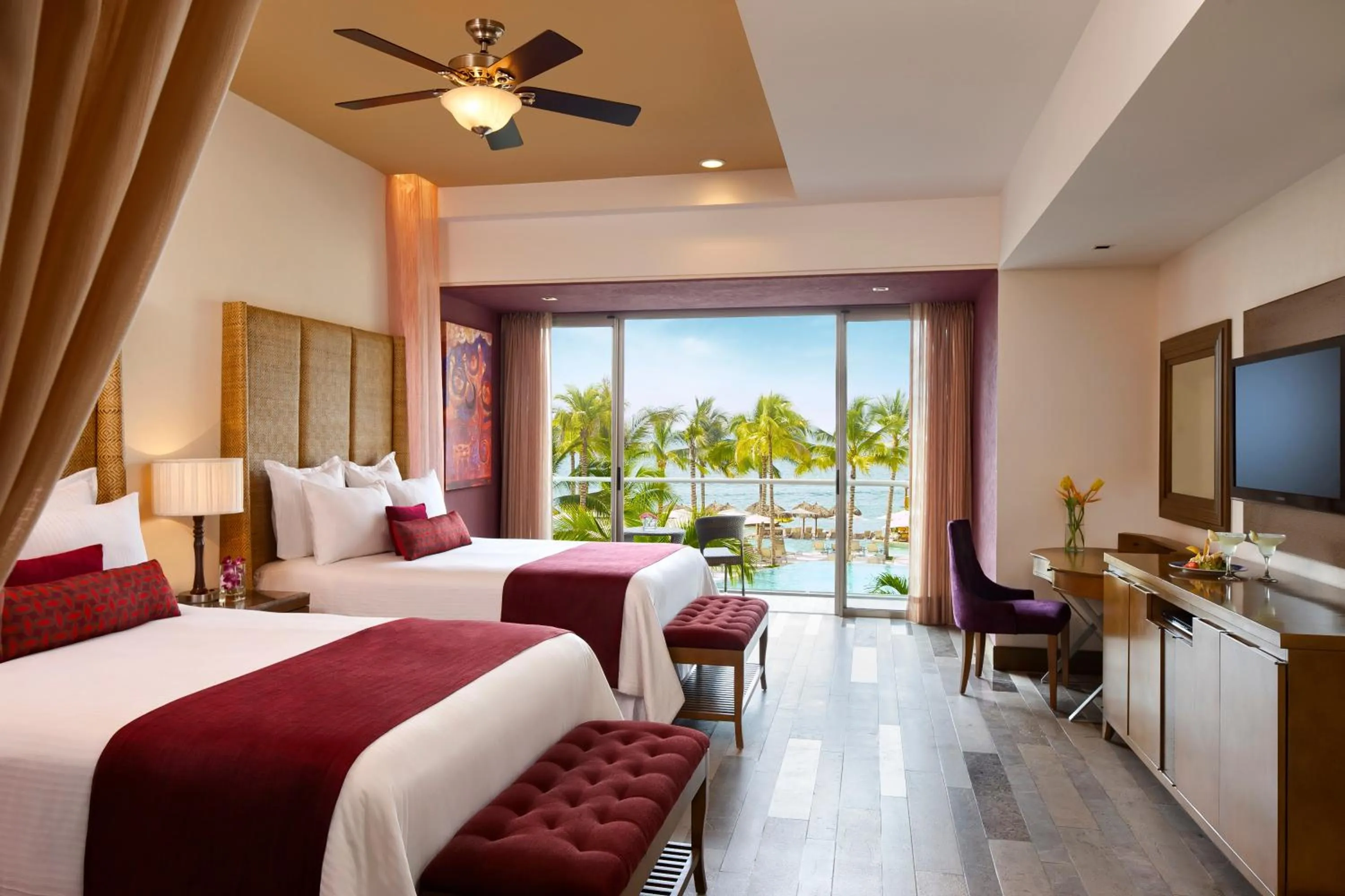 Bedroom, Bed in Secrets Vallarta Bay Resort & SPA - Adults Only