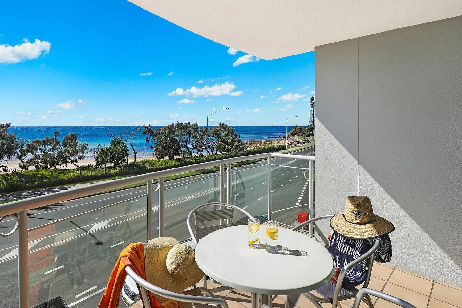 Two-Bedroom Oceanfront Apartment in Grand Palais Boolarong Beachside Apartments