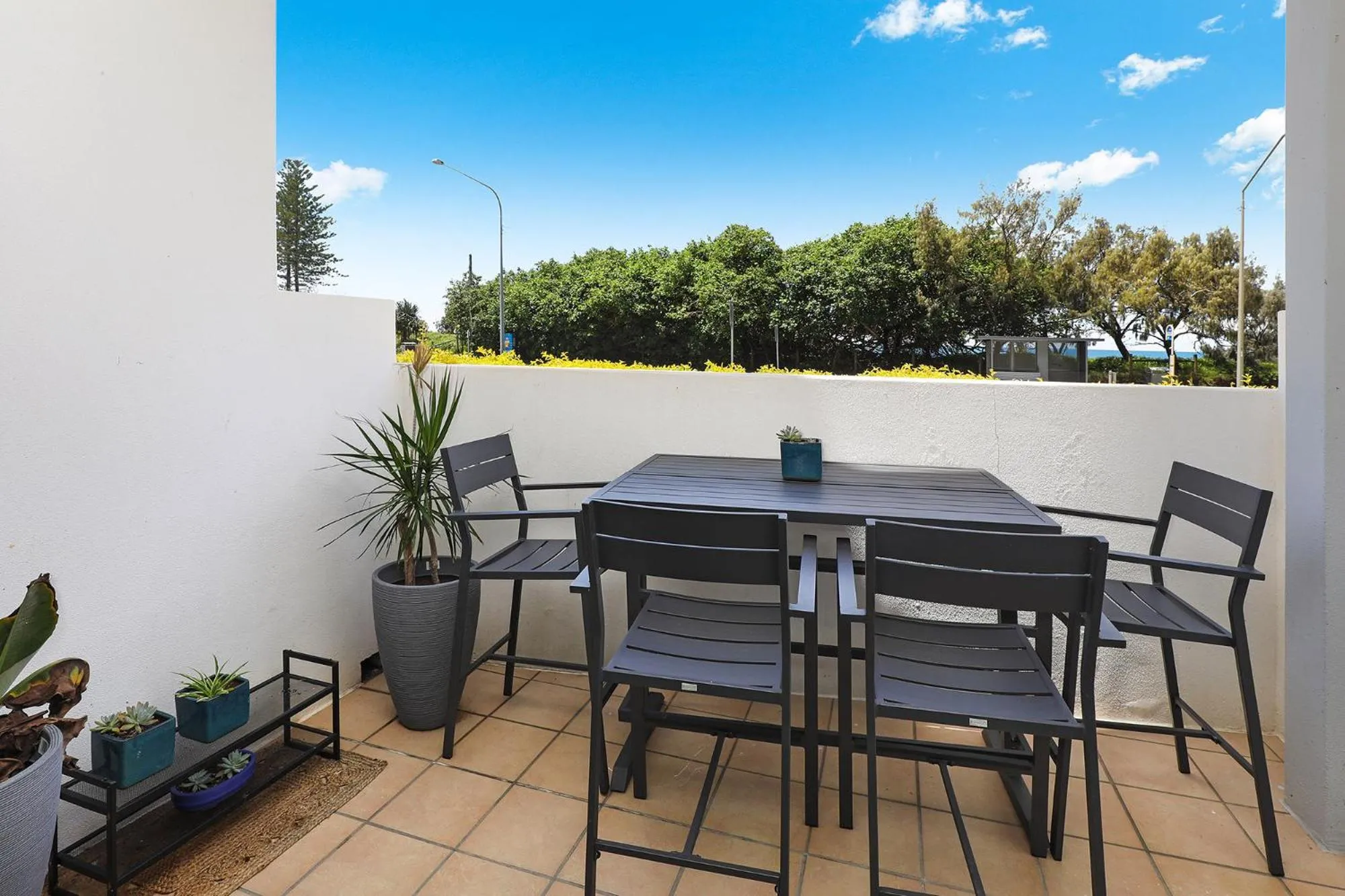 Patio in Grand Palais Boolarong Beachside Apartments