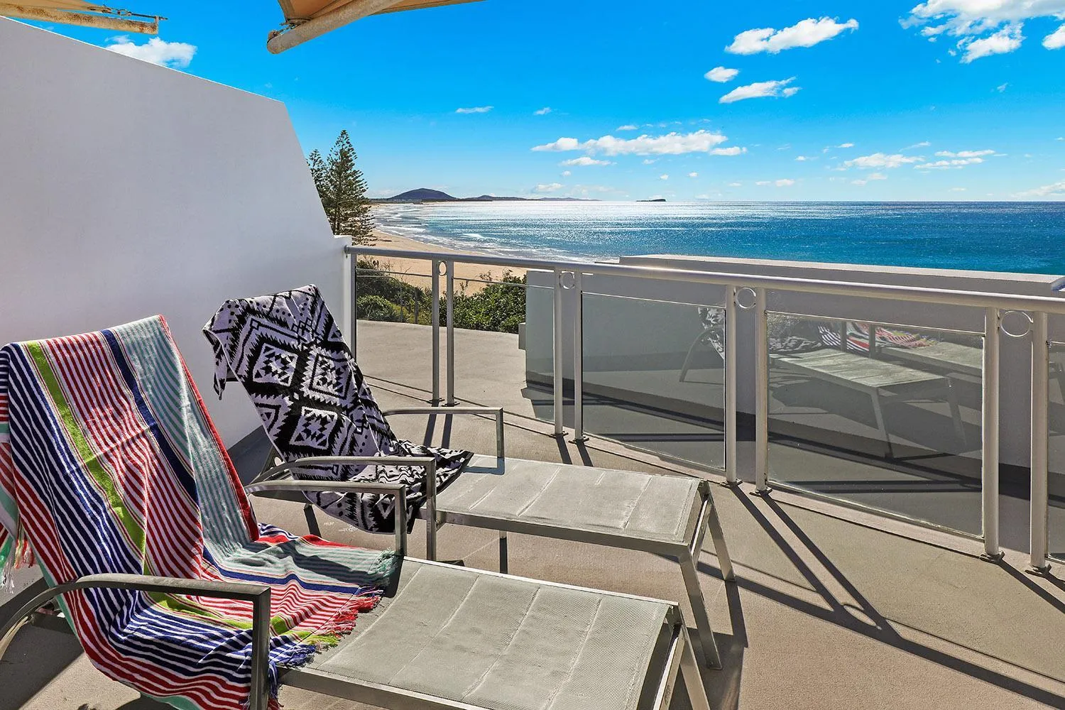Balcony/Terrace in Grand Palais Boolarong Beachside Apartments