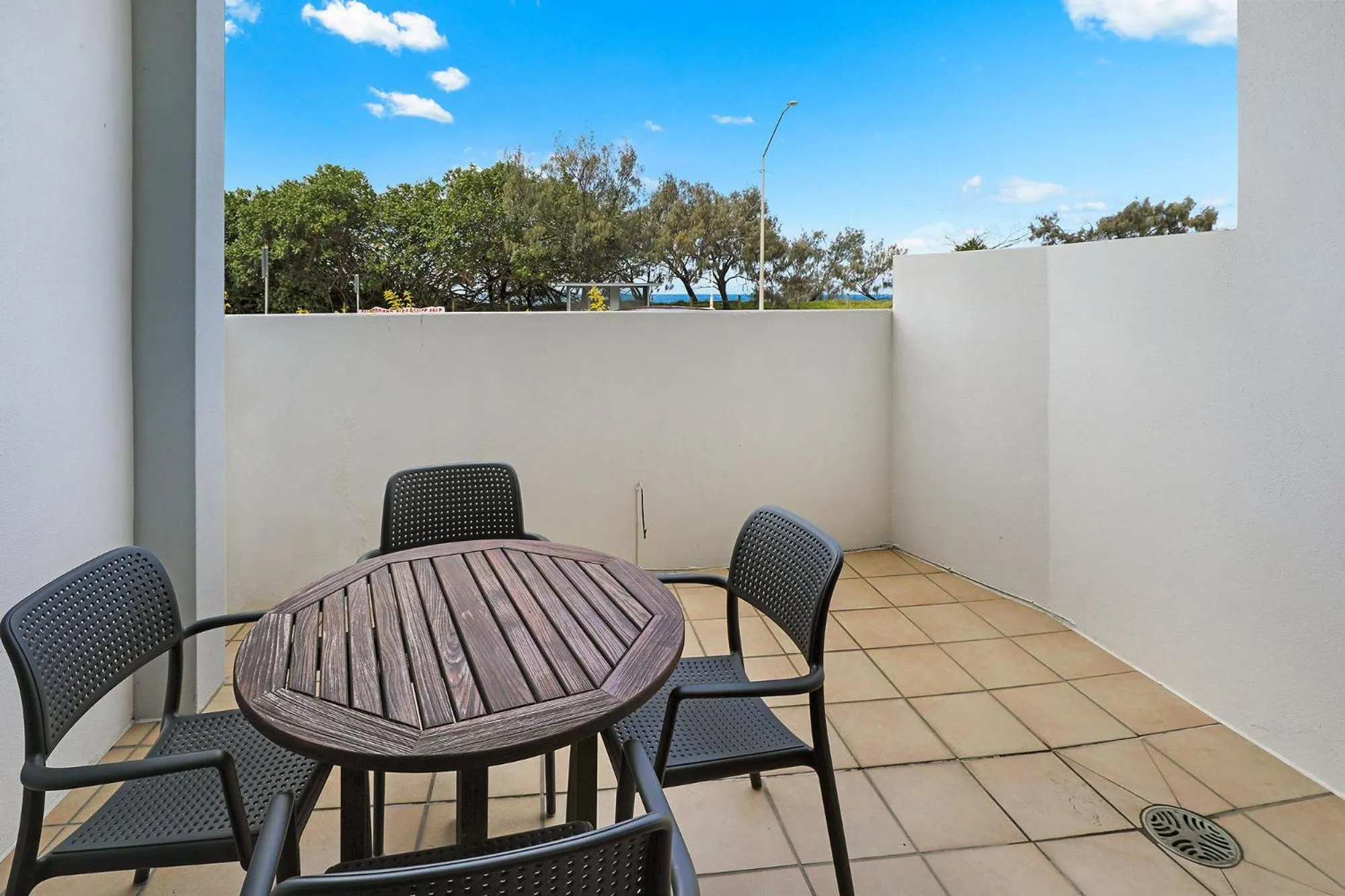 Patio in Grand Palais Boolarong Beachside Apartments
