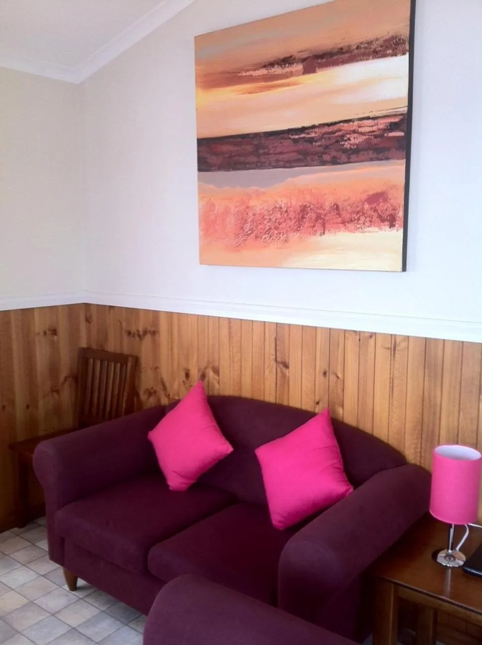 Living room in Edgewater Holiday Park