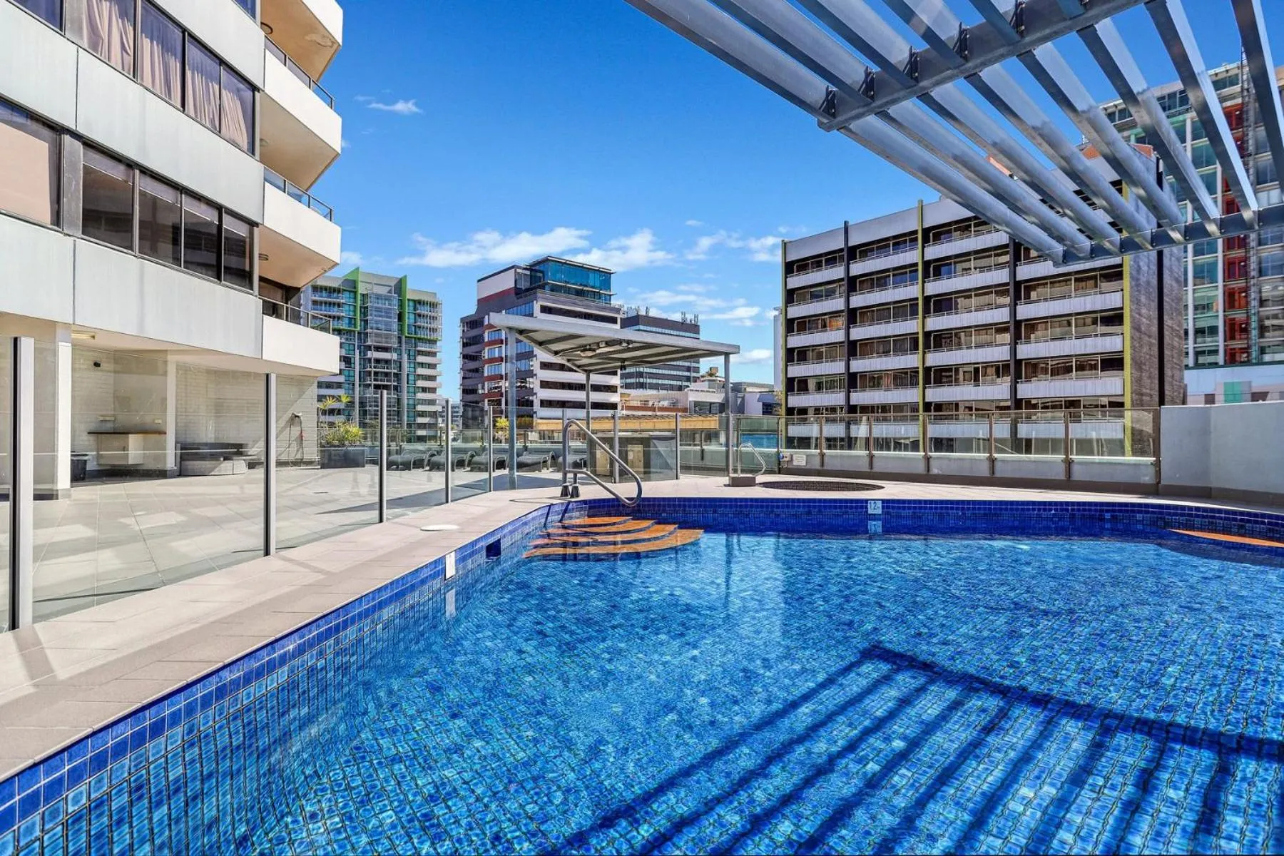 Swimming pool in The Astor Apartments