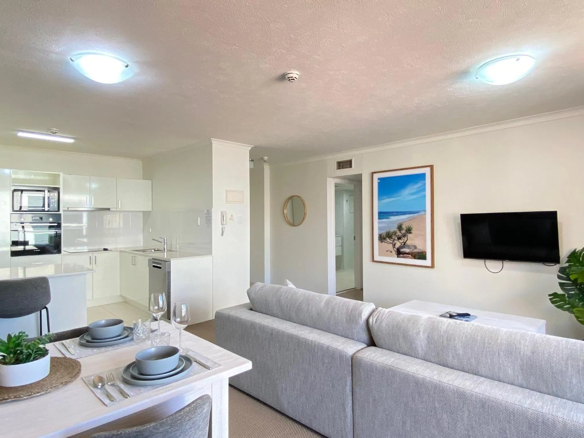 Living room in The Astor Apartments