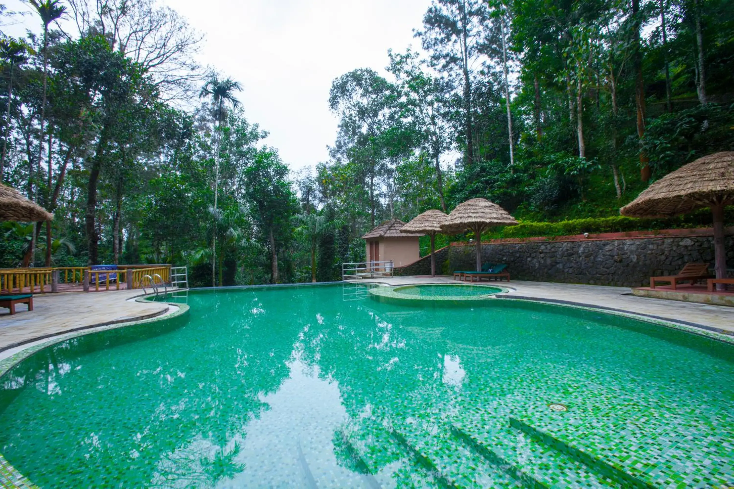 Swimming pool in Oxygen Resorts Thekkady Swimming pool in Oxygen Resorts Thekkady