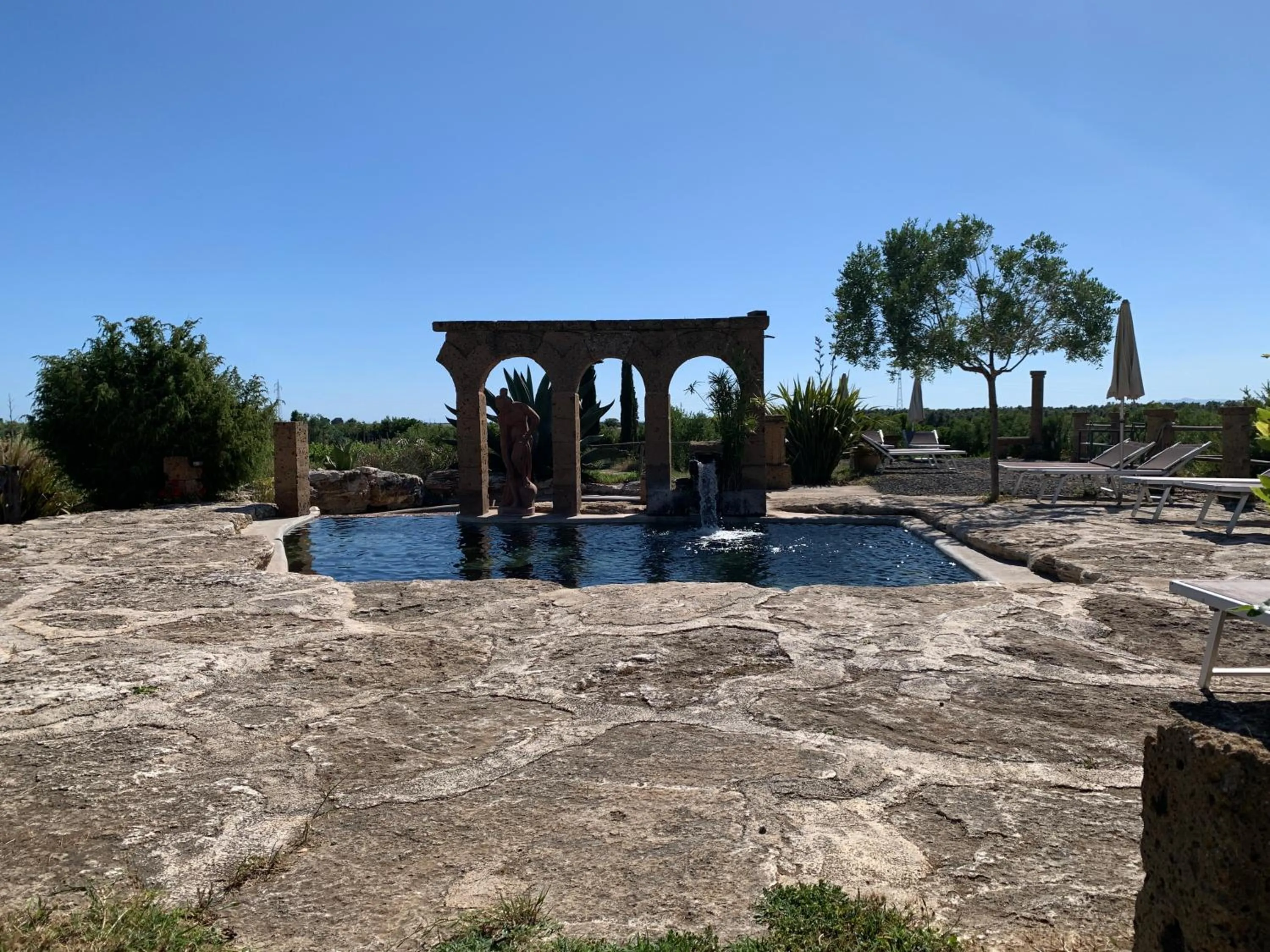 Pool view in Resort Fonte Vulci