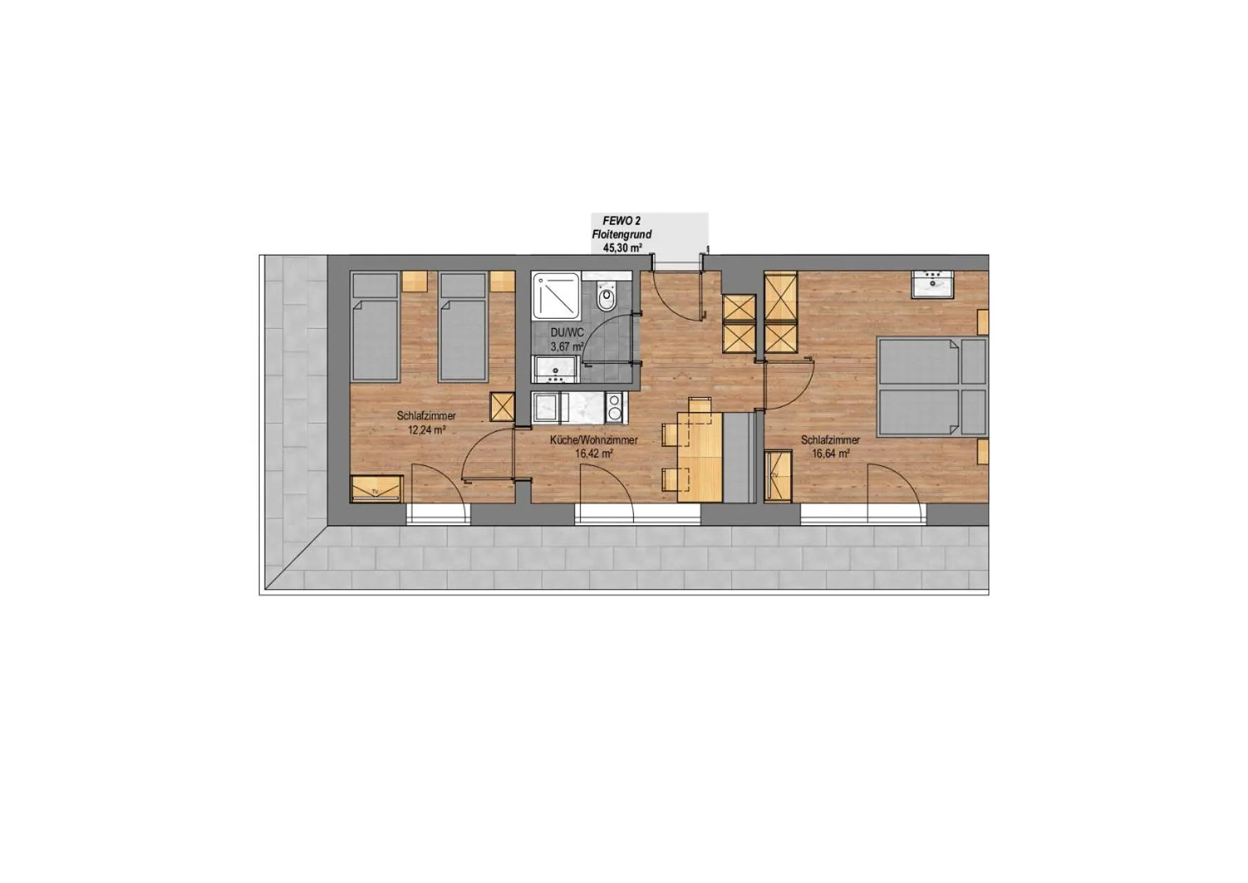 Floor plan in Apartments Rosenhof