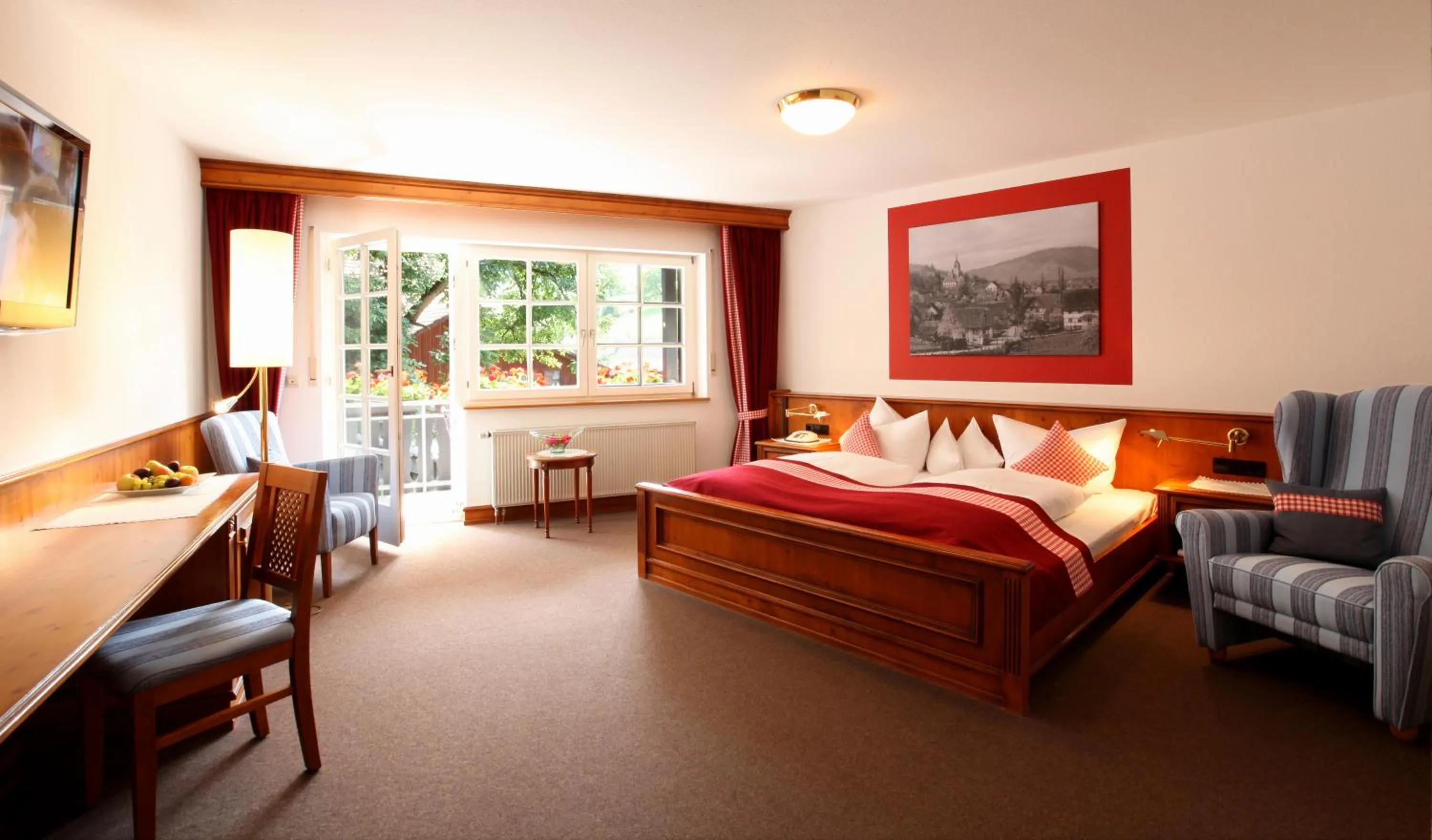Comfort Double Room with Balcony in Rebstock Waldulm