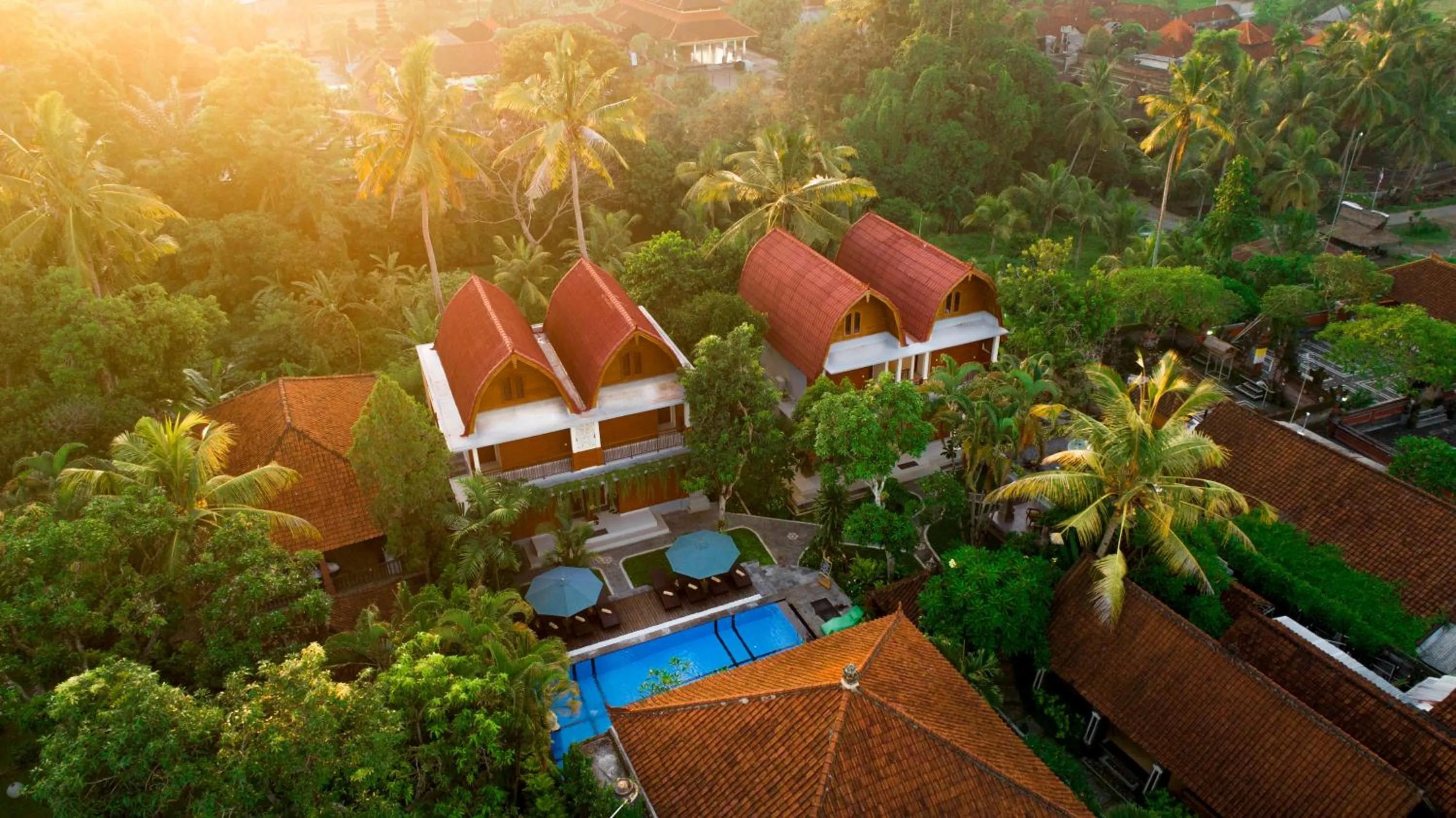 Bird's eye view in Gunung Merta Bungalows