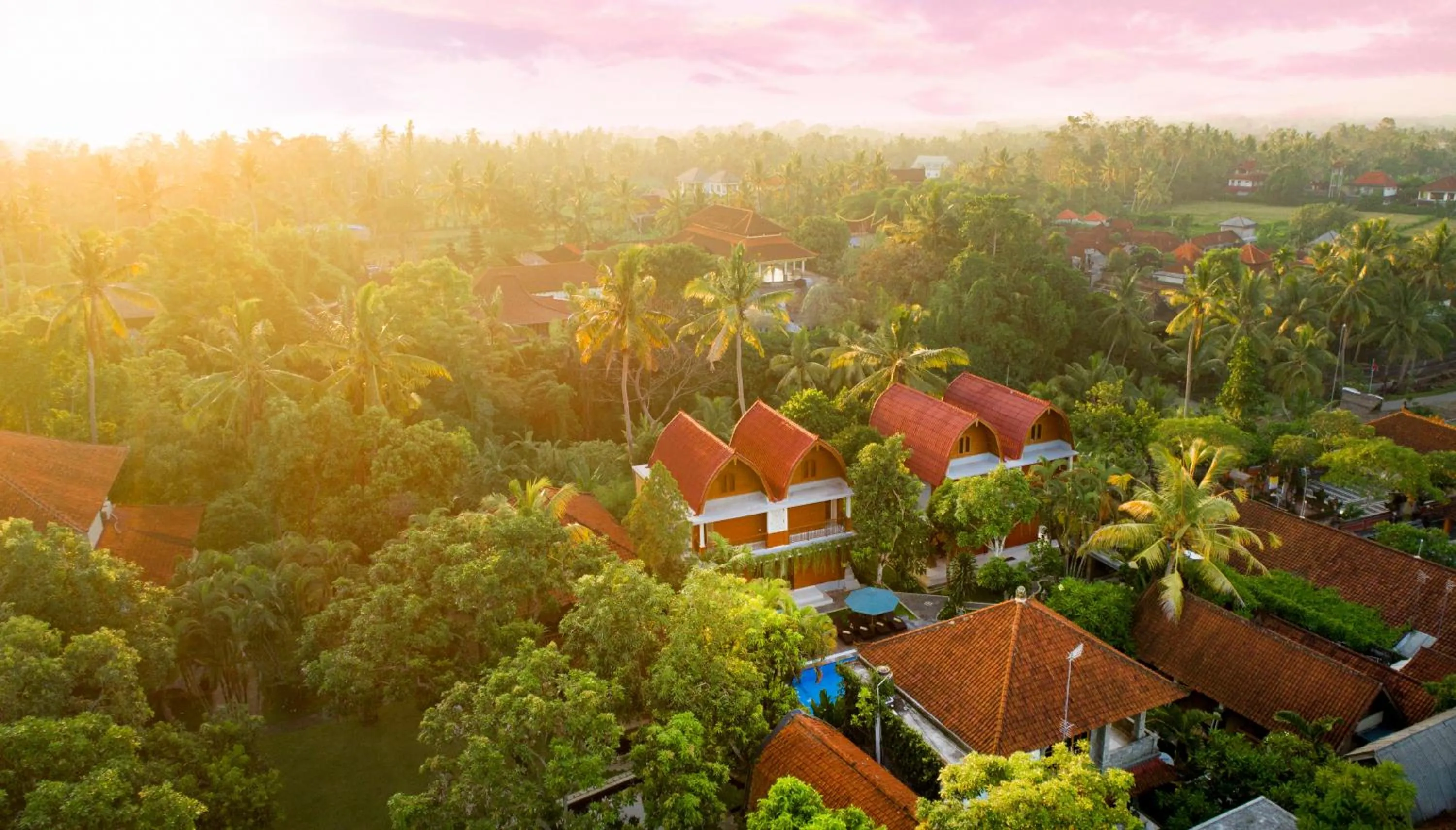 Bird's eye view in Gunung Merta Bungalows