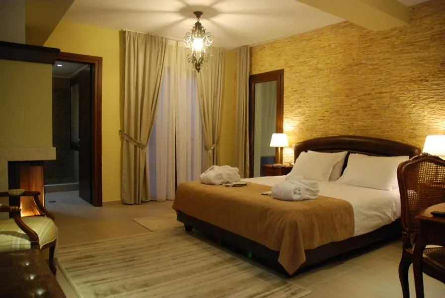 Bed in Agapi Luxury Hotel