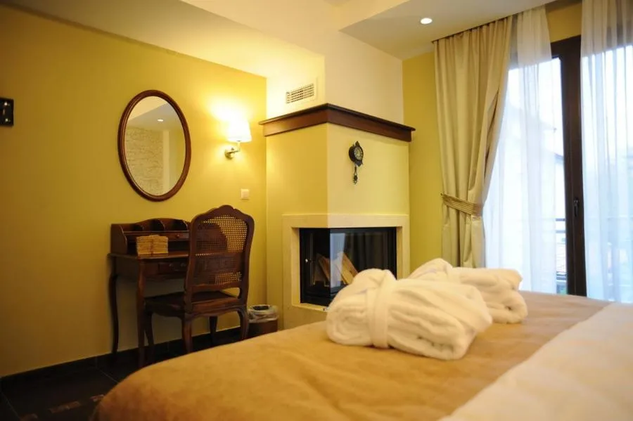 Bed in Agapi Luxury Hotel