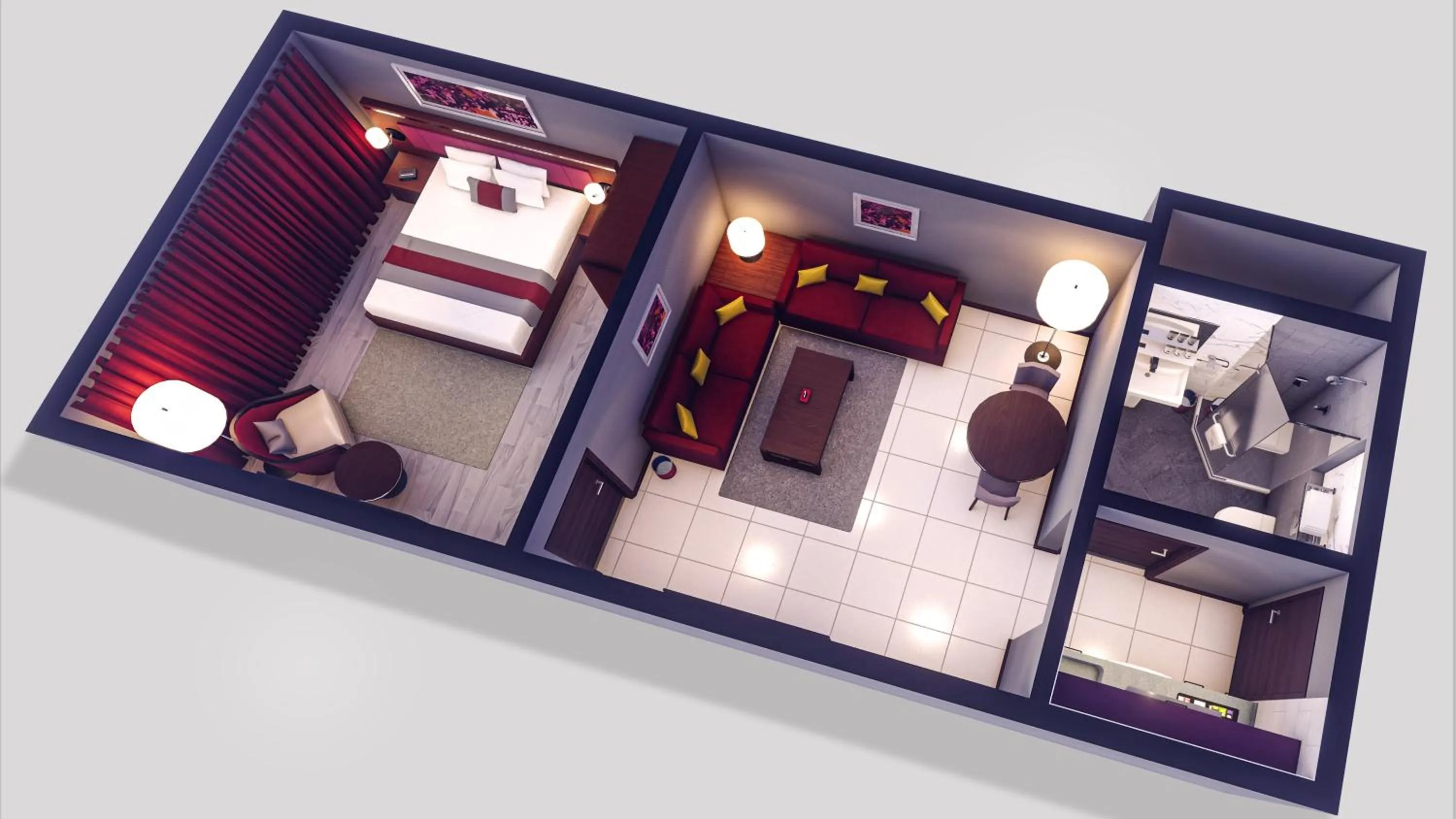 Floor plan, Bed in Normas Hotel